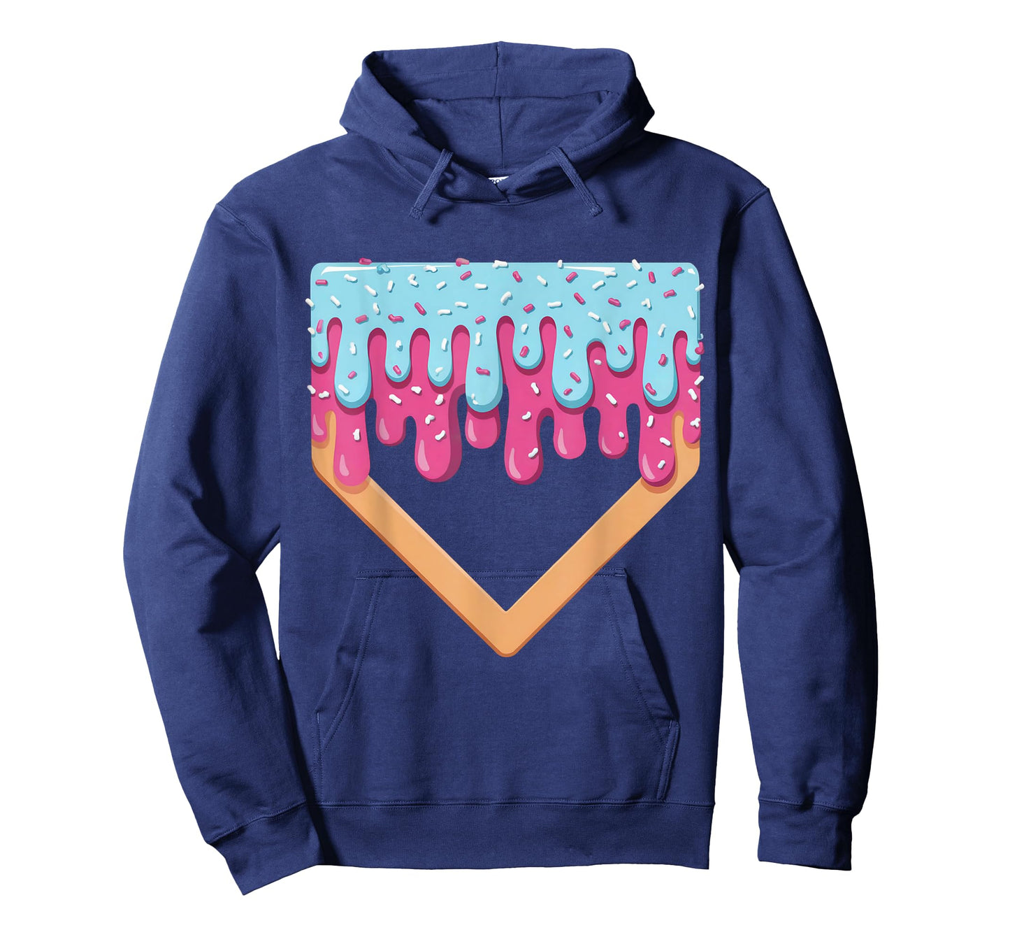 Baseball Drip For Boys Ice Cream Drip Youth Boys Baseball T-Shirt