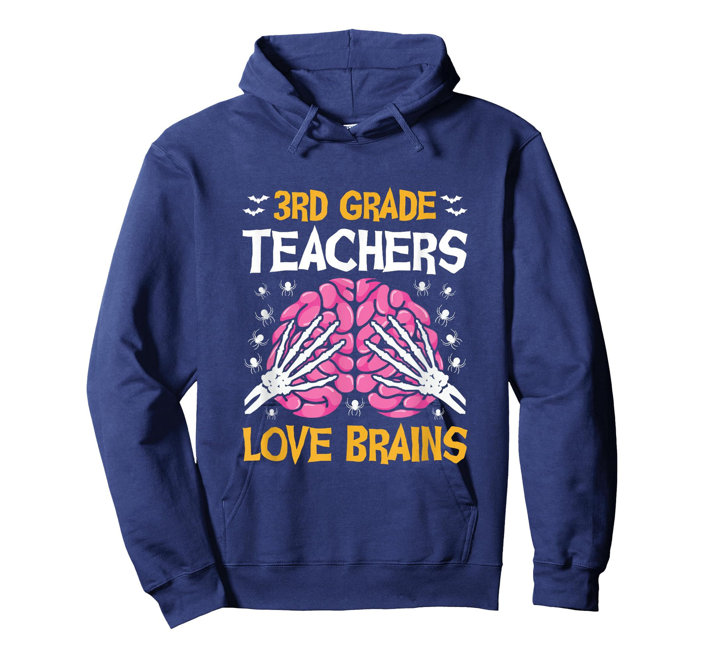 3rd Grade Teachers Love Brains Funny Halloween School T-Shirt
