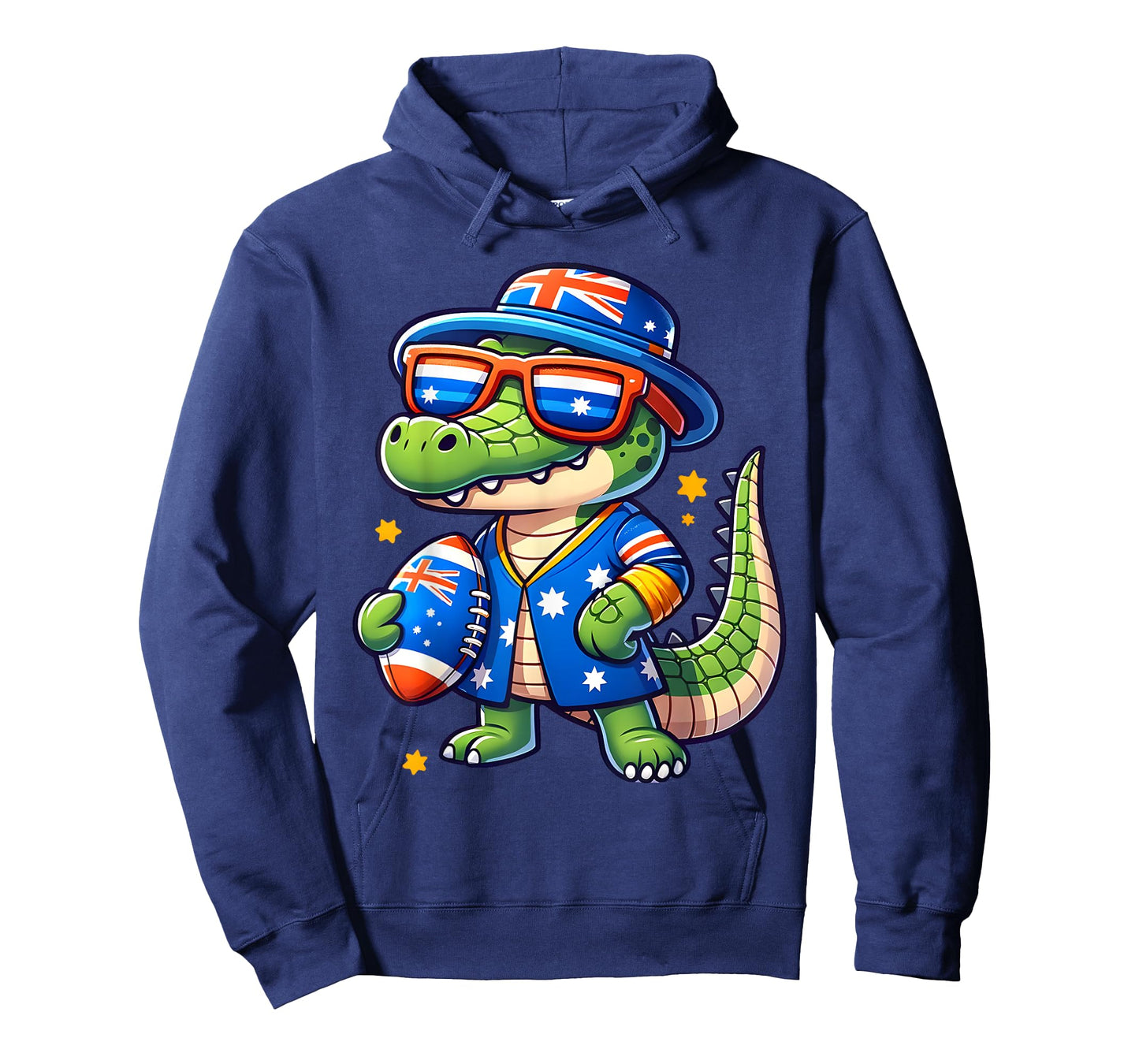Australia Day Crocodile Australian Flag Aussie Adult Kids T-Shirt