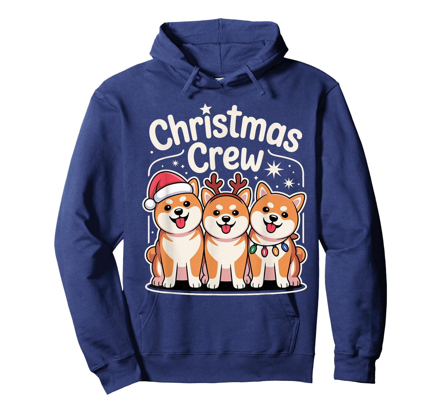 Christmas Crew Xmas Puppy Fox Dog Funny Christmas Shiba Inu T-Shirt