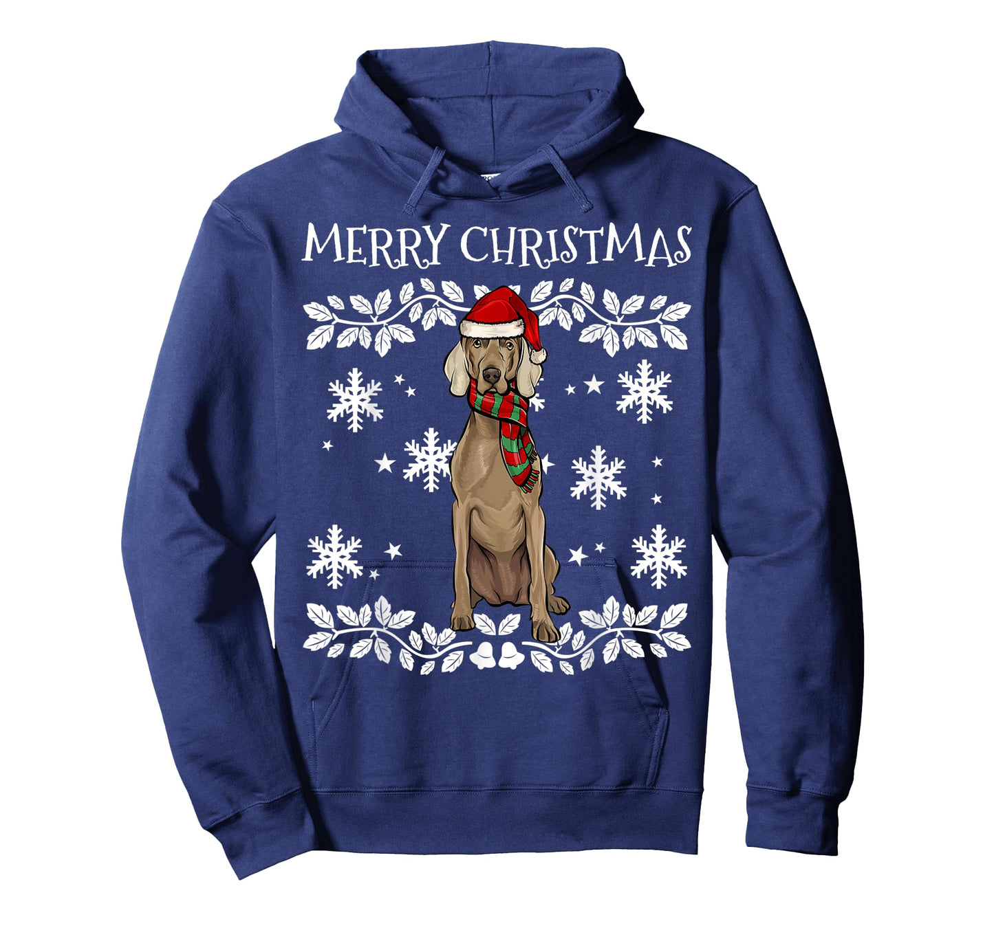 Merry Christmas Ornament Weimaraner Xmas Santa T-Shirt