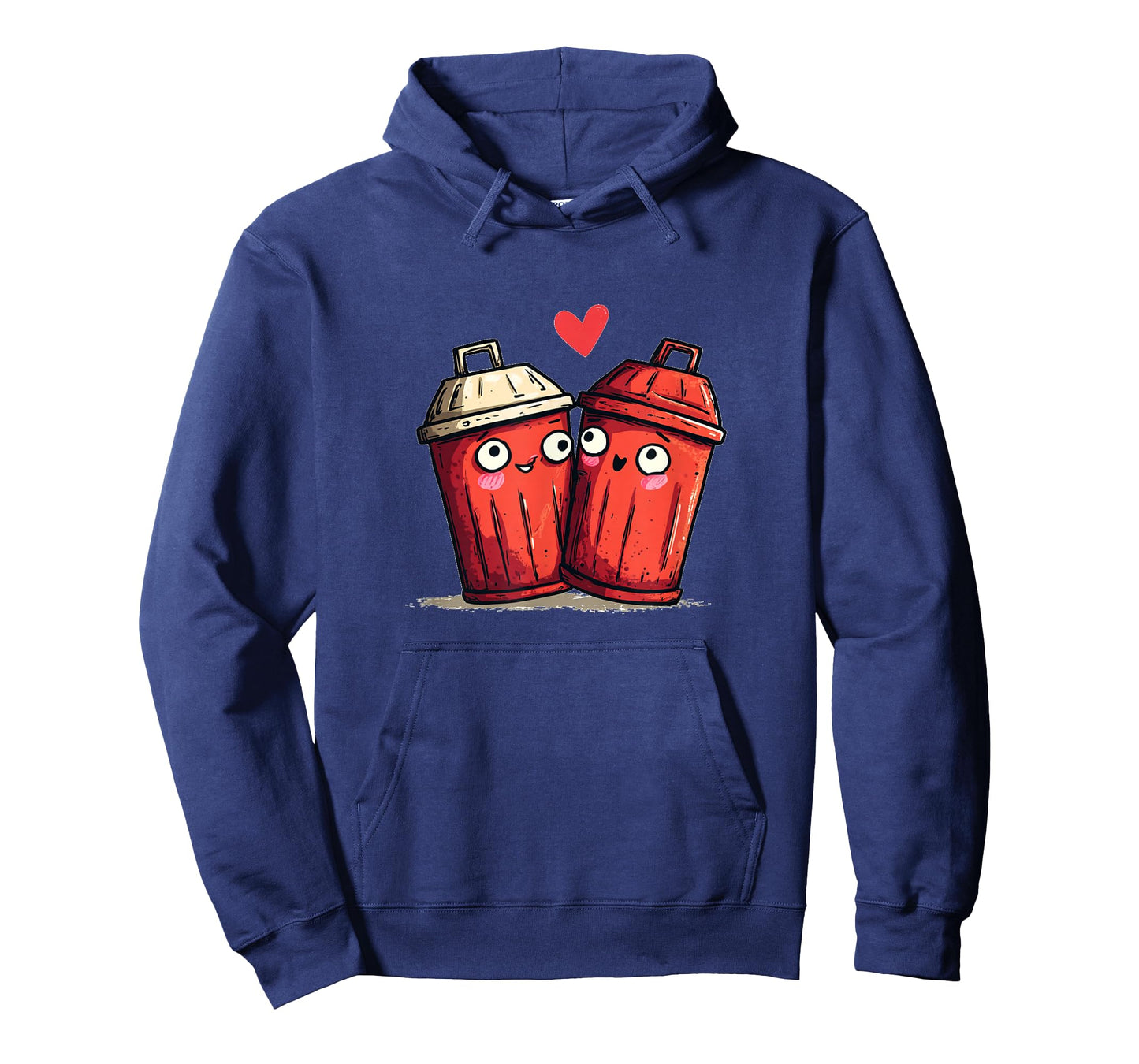 Red Trash Can Love for Valentine's Day T-Shirt