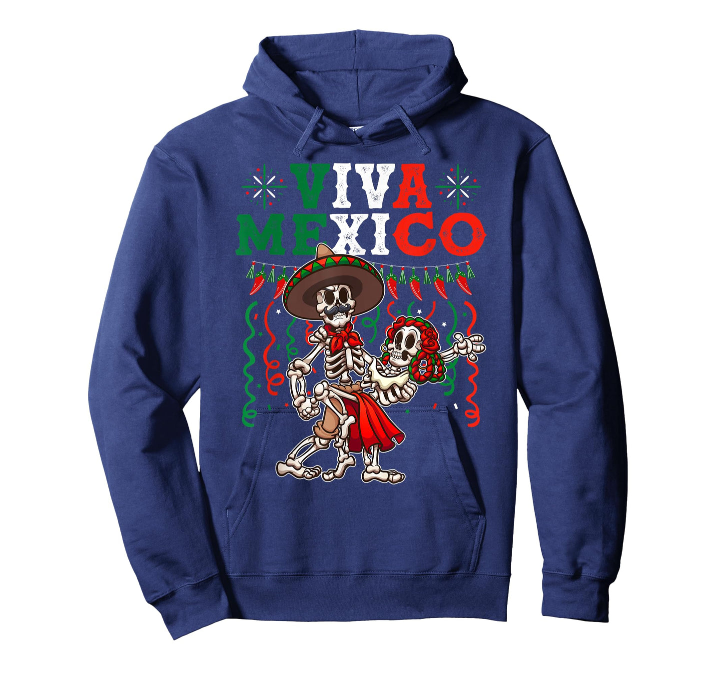 Viva Mexico Dancing Skeletons Celebrate Dia de los Muertos Women Kids Men T-Shirt