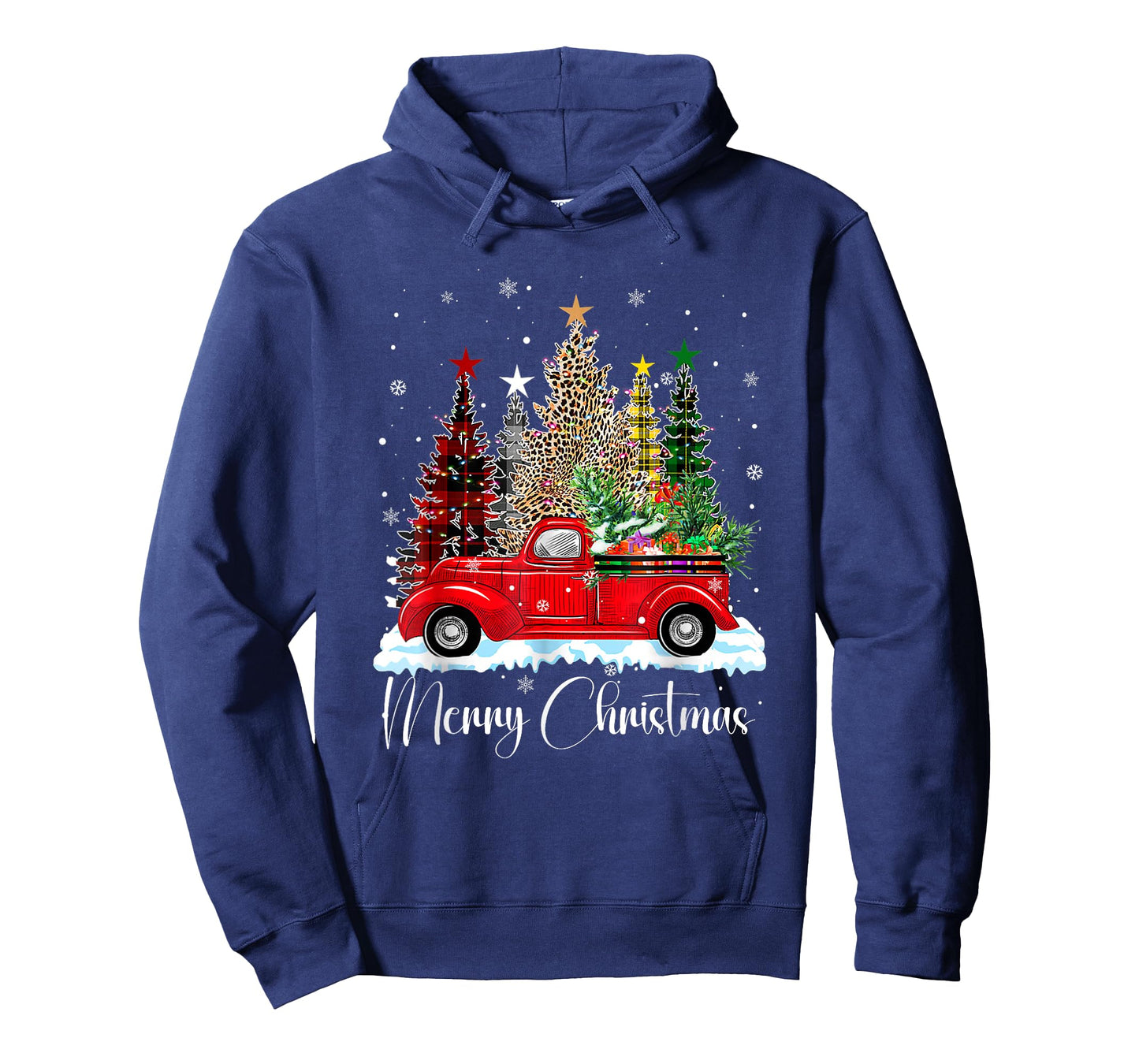 Vintage Merry Christmas Red Truck Old Fashioned Christmas T-Shirt