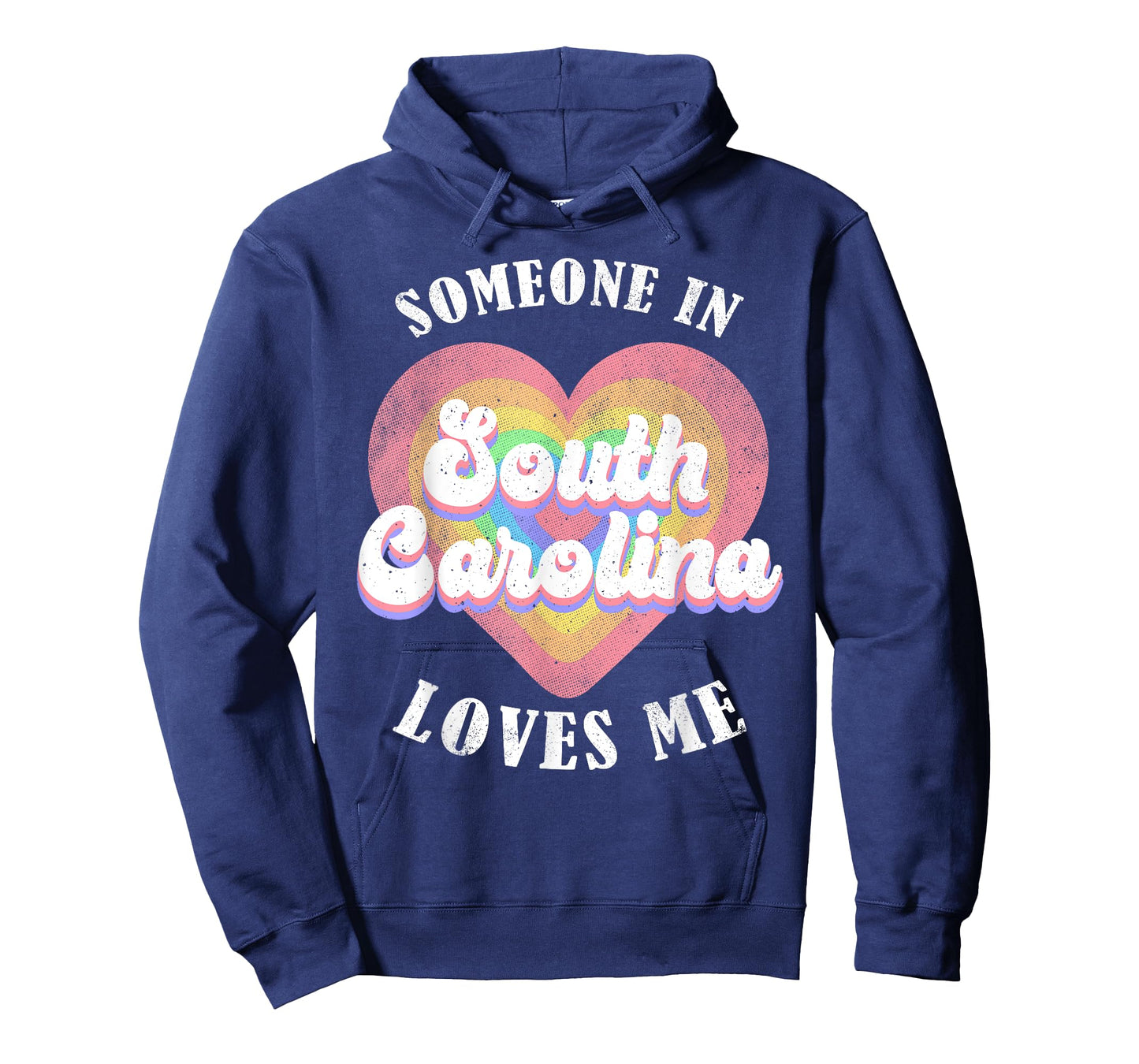Someone In South Carolina Loves Me Heart Retro Groovy T-Shirt