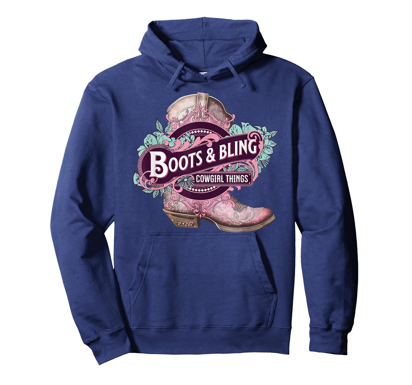 Boots and Bling Cowgirl Things Cute Western Country Rodeo T-Shirt
