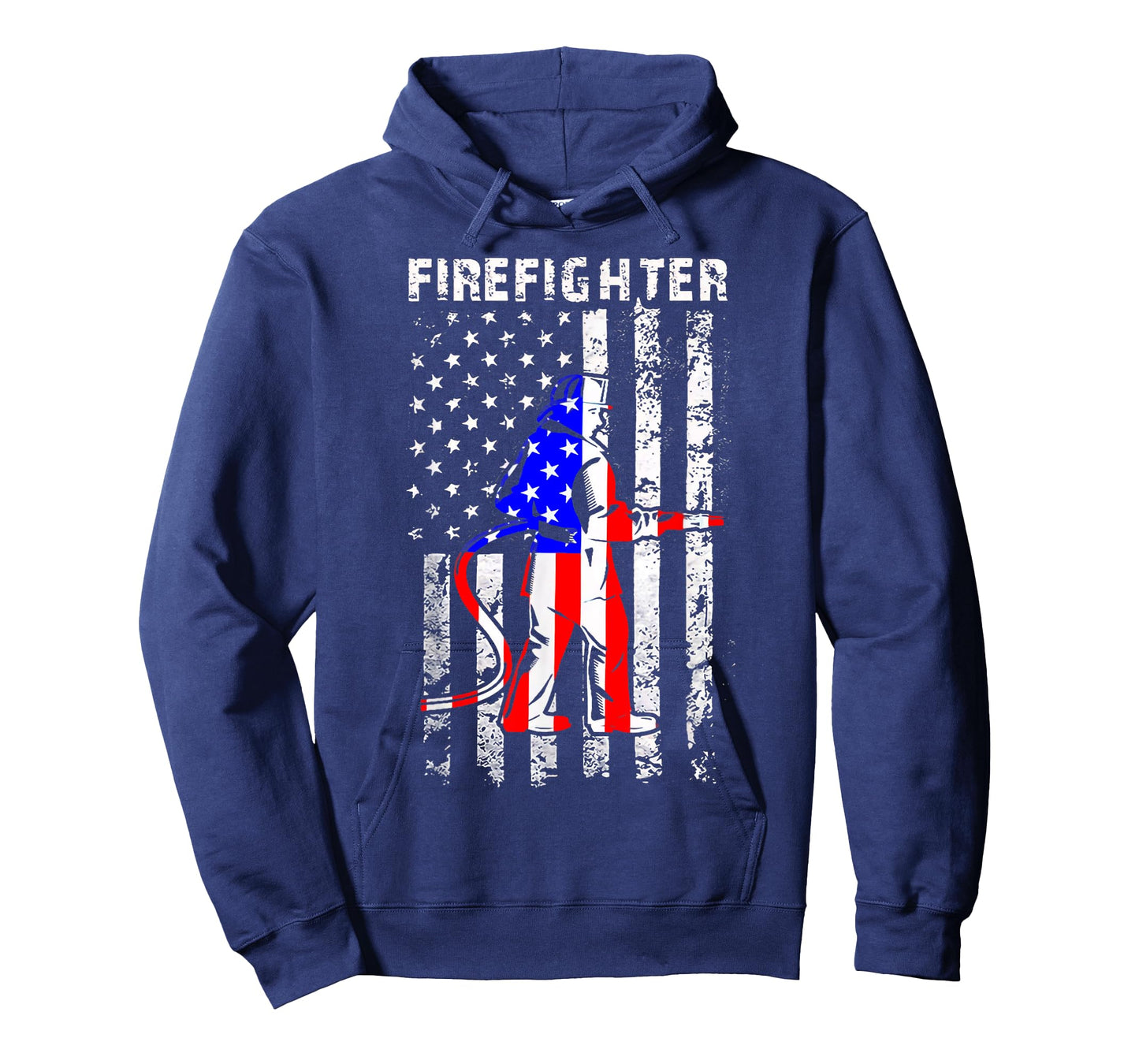 Firefighter American Flag Patriotic Firefighter Gifts Women Men T-Shirt