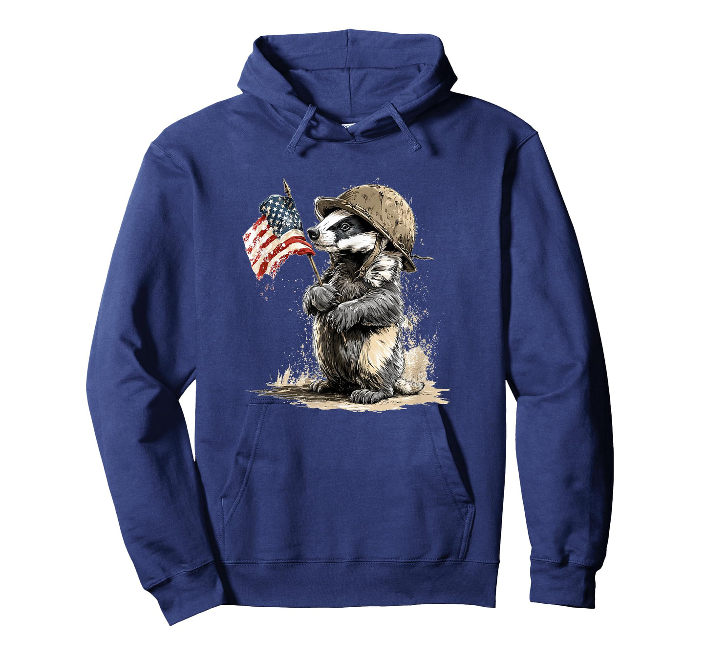 Fighting Badger Costume in Military Style for Man and Woman T-Shirt