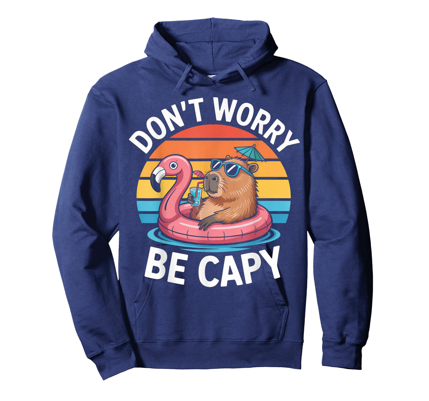 Funny Don't Worry Be Capy Kids Youth Womens Girl Capybara T-Shirt
