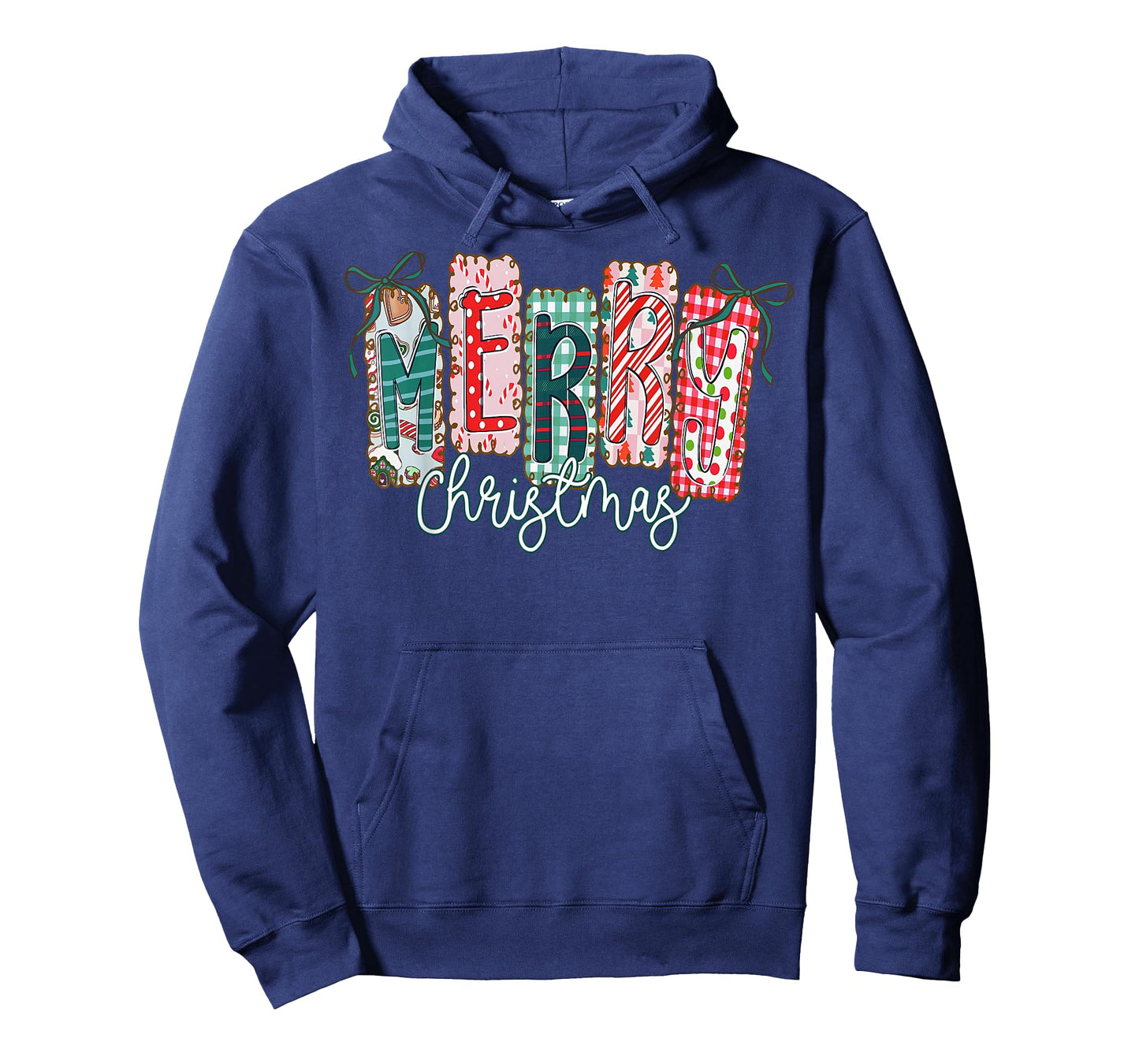Coquette Bow Merry Christmas Preppy Xmas Pajamas Women Kids T-Shirt
