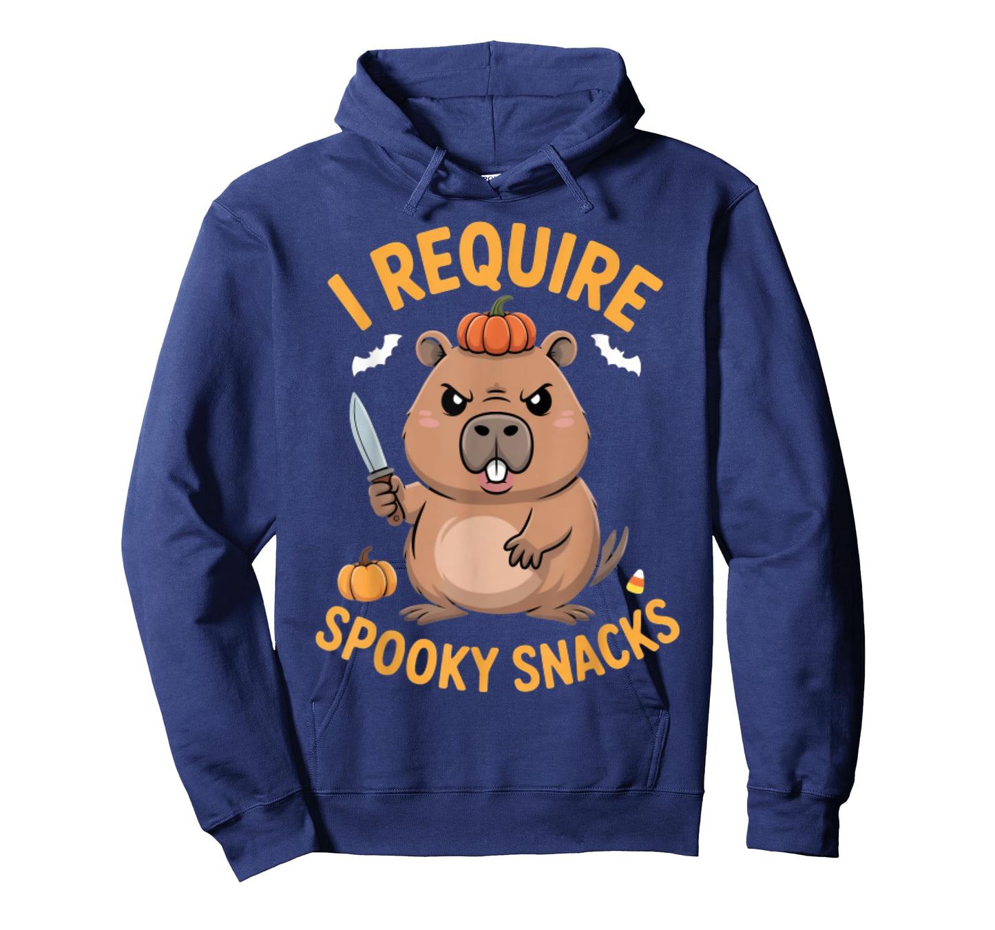 I Require Spooky Snacks Angry Capybara Halloween T-Shirt