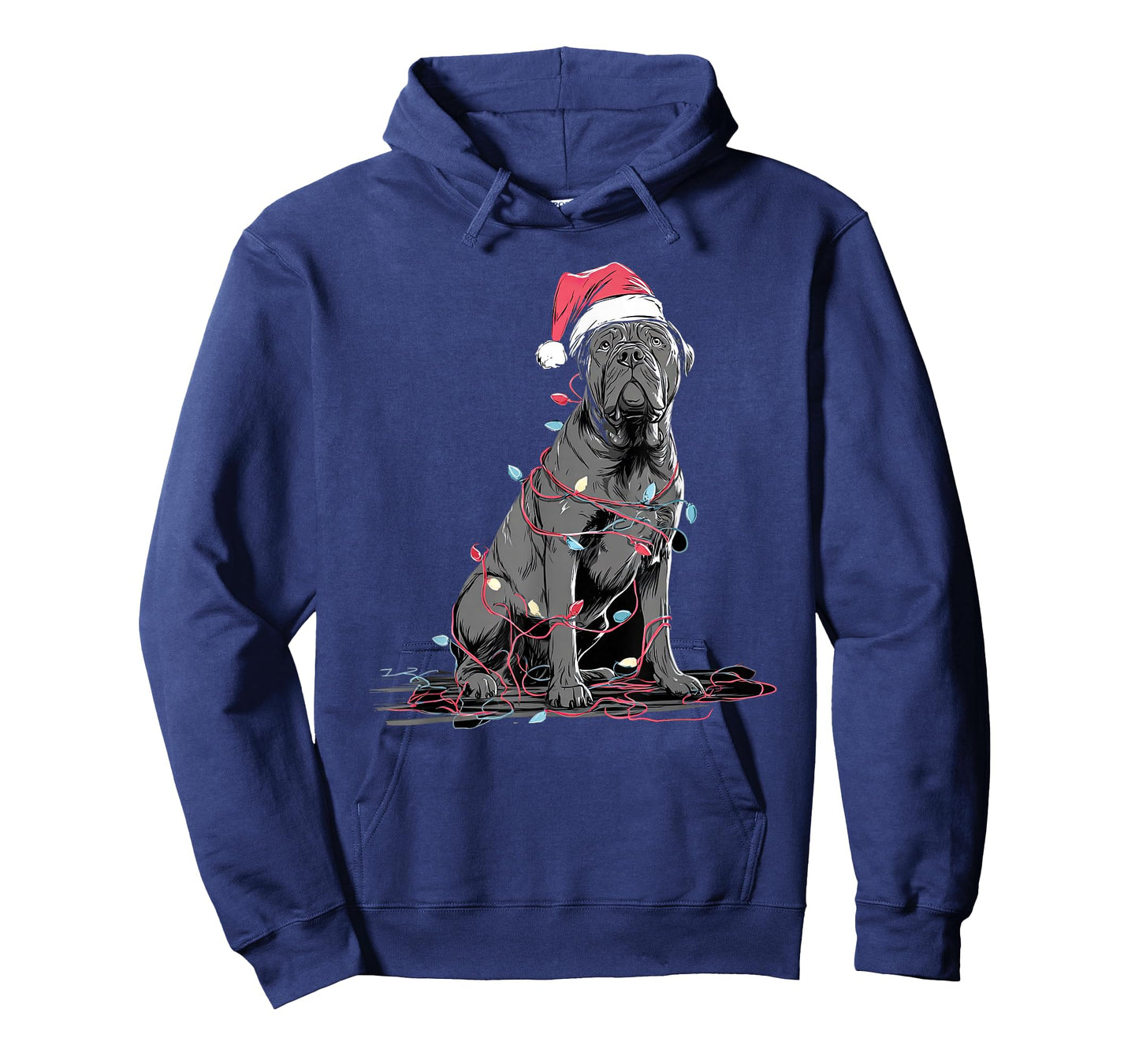 Funny Cane Corso Christmas Graphics Dog Lights Lover T-Shirt