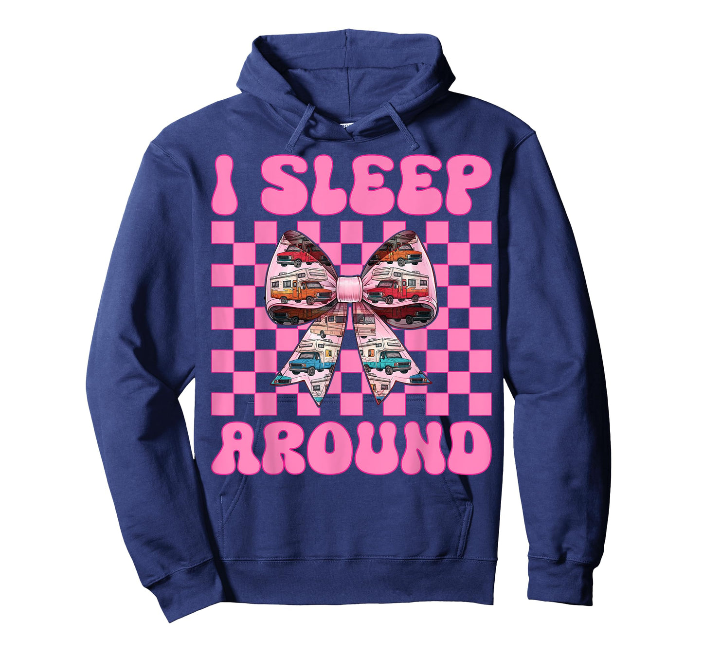 RV Camping Camper Motorhome Girl Mom Coquette I Sleep Around T-Shirt