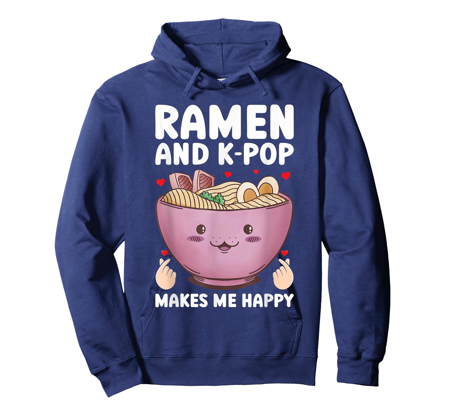 Ramen and K-Pop Make Me Happy Graphic for Teen Girls T-Shirt