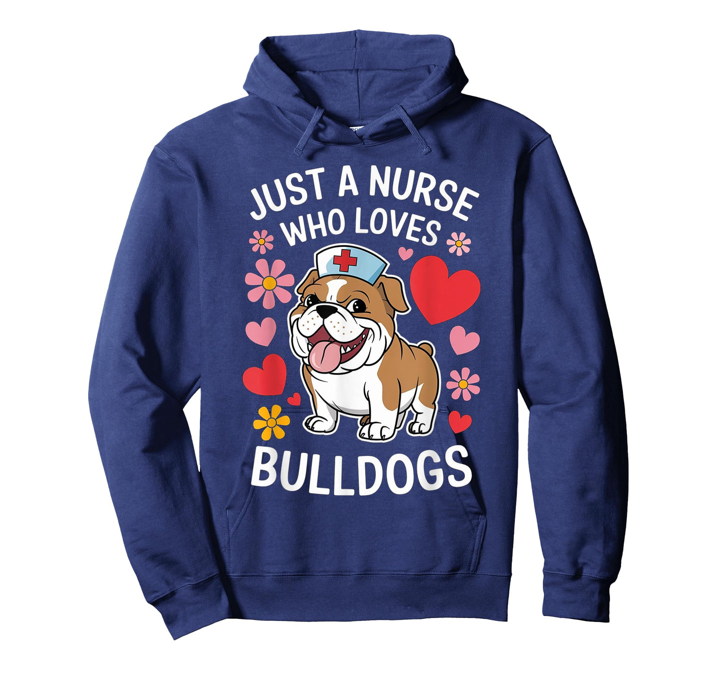 Just A Nurse Who Loves Bulldogs, Nursing, Funny Nurse T-Shirt