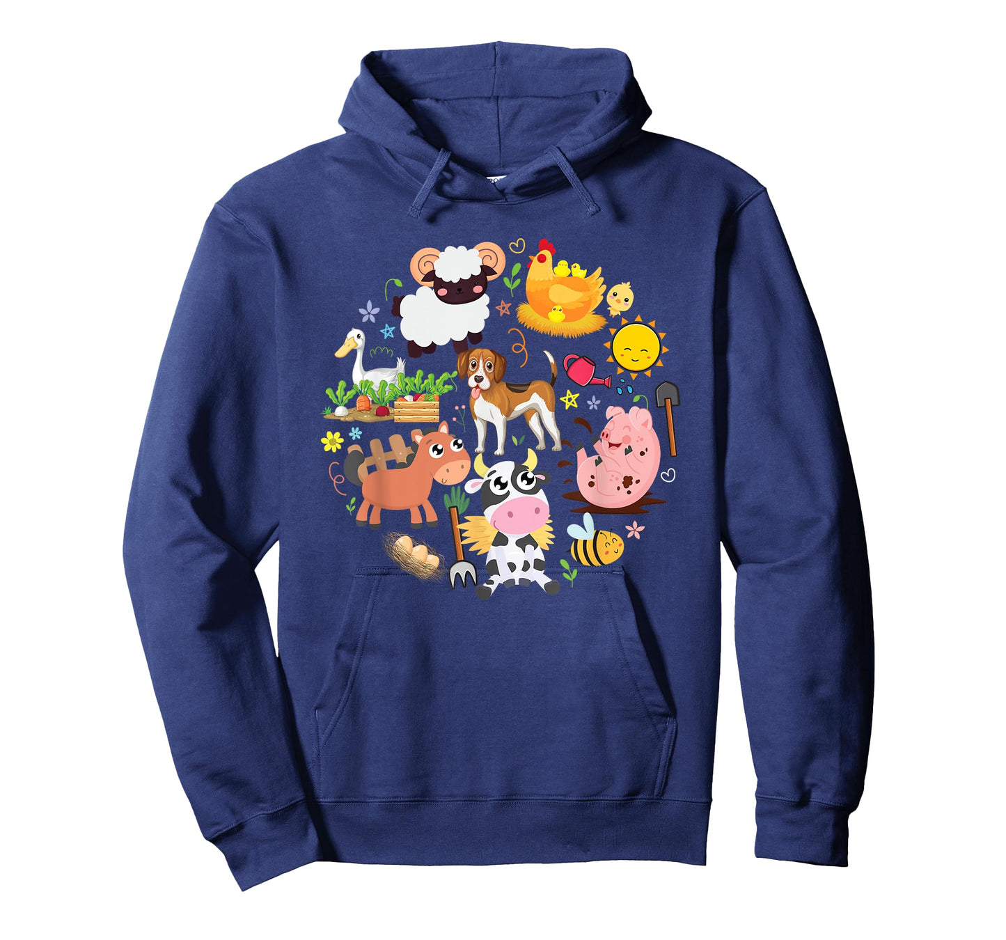 Boy's Girl's Cute Farm Animals Toddler Farmer Kids Farming T-Shirt
