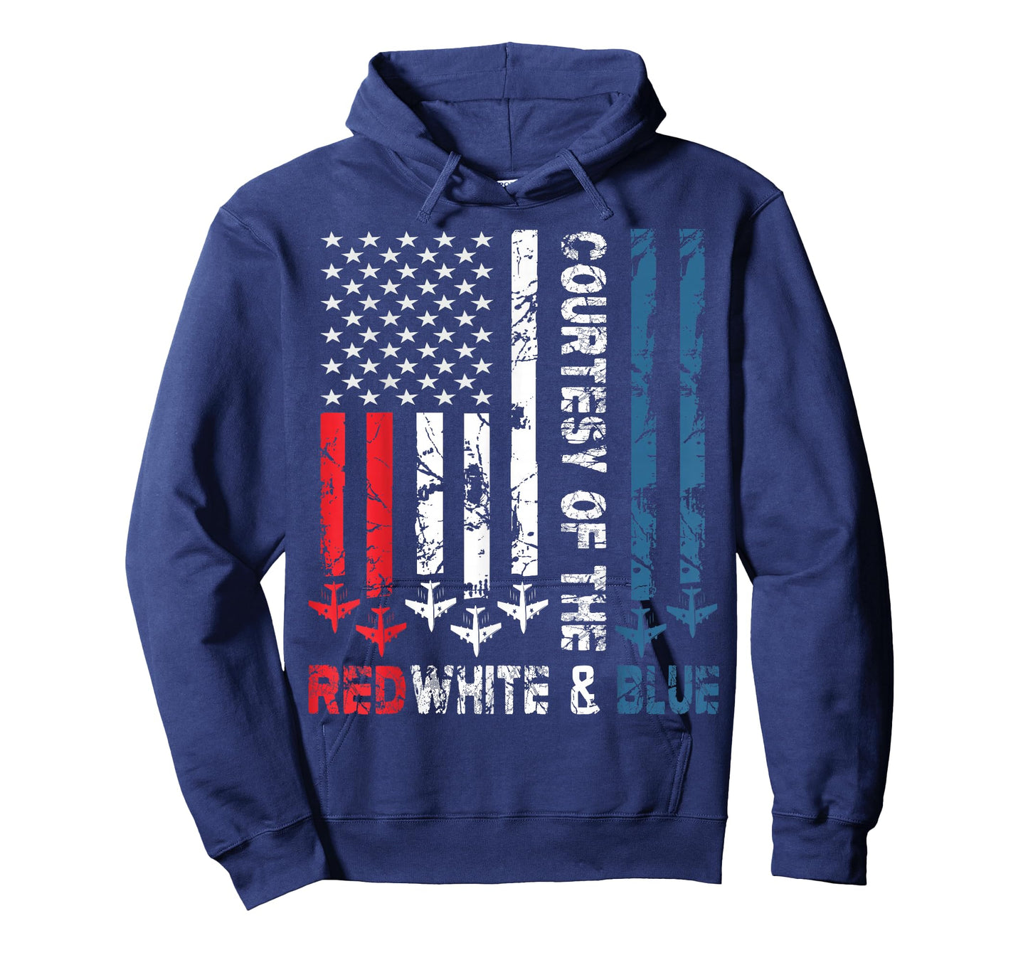 Courtesy Of The Red White And Blue Vintage America US Flag T-Shirt