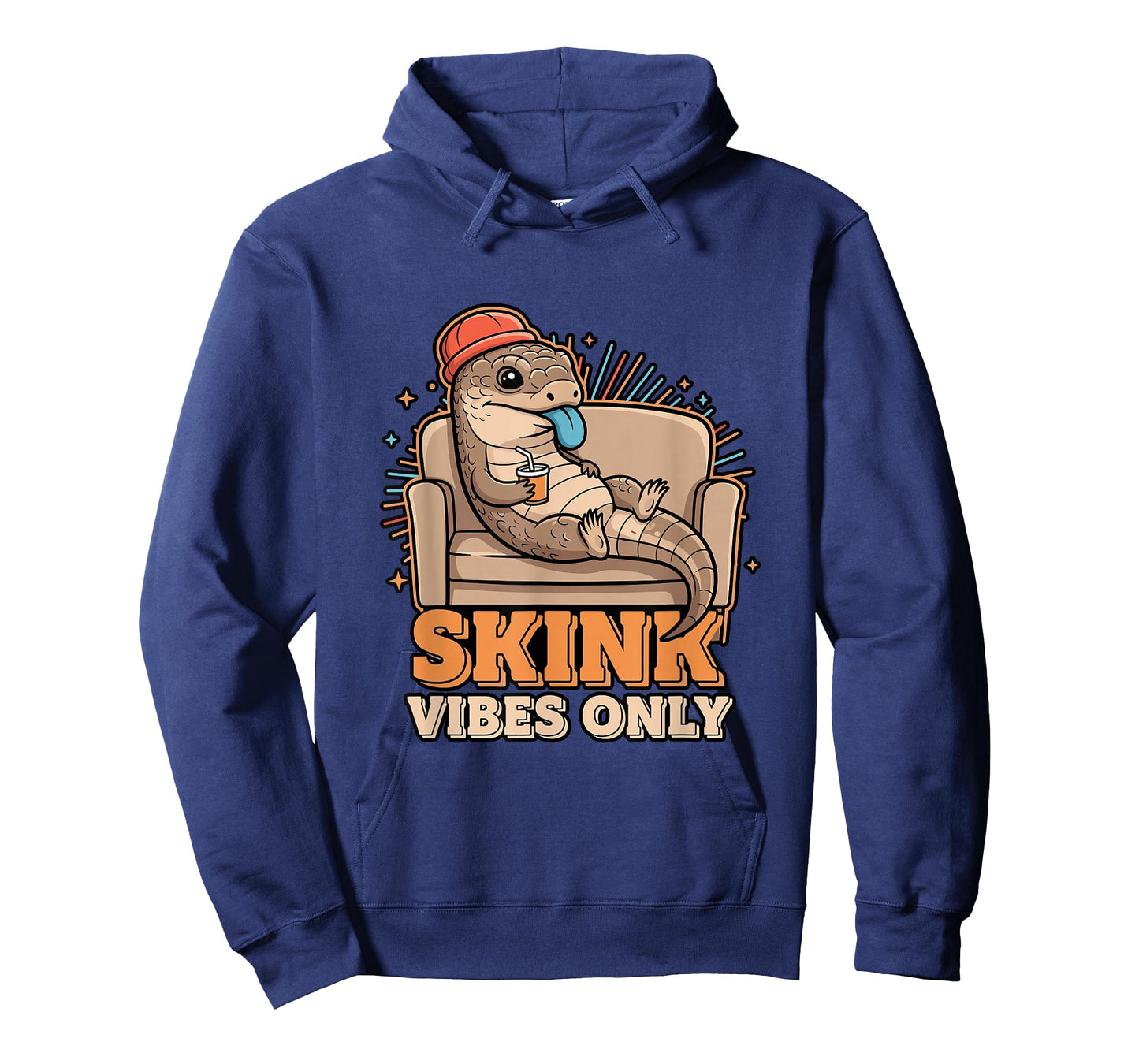 Skink Vibes Only Funny Chill Blue Tongue Reptile Lover T-Shirt