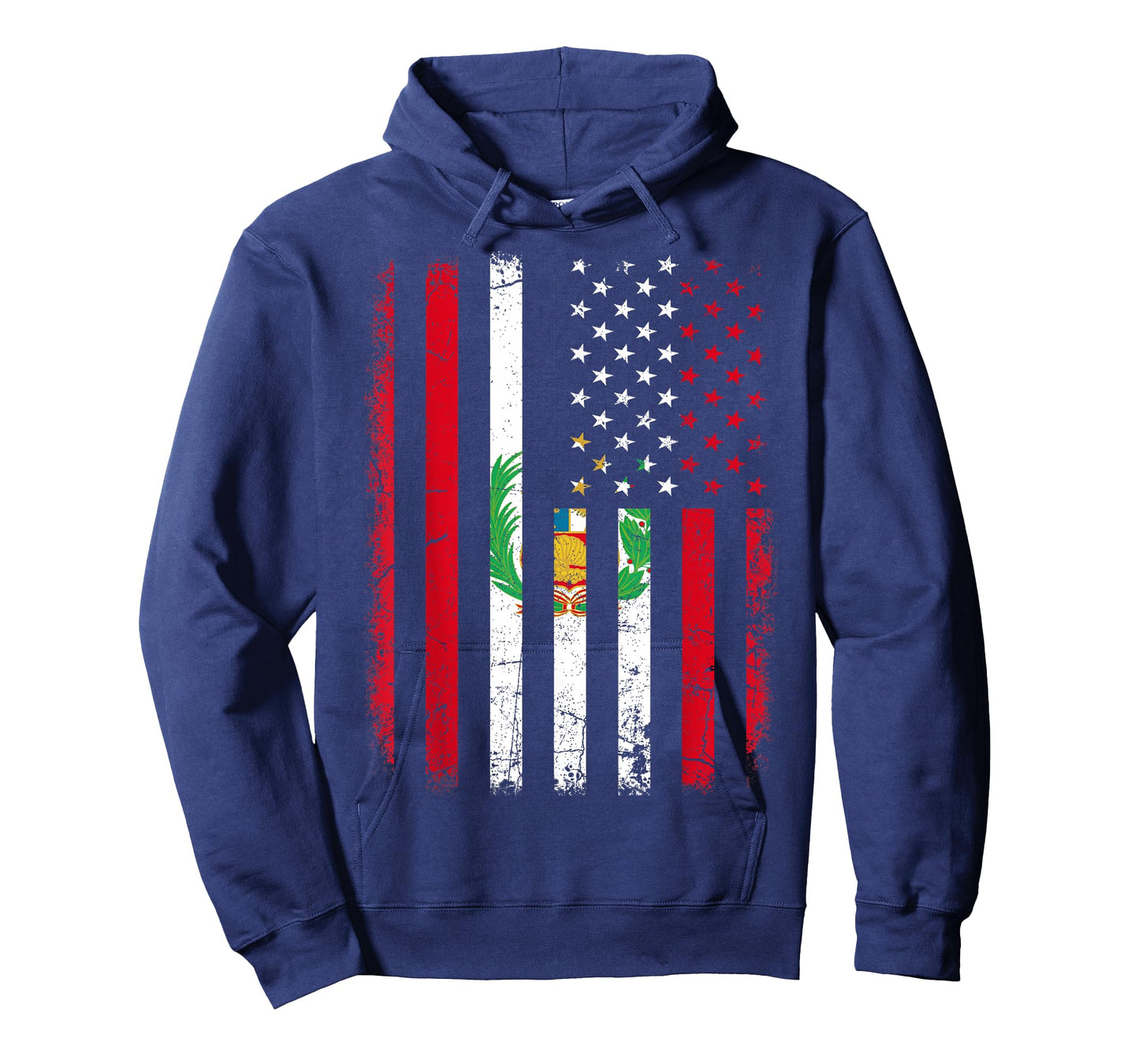 Peruvian American Flag Peruvian Roots Peru America T-Shirt