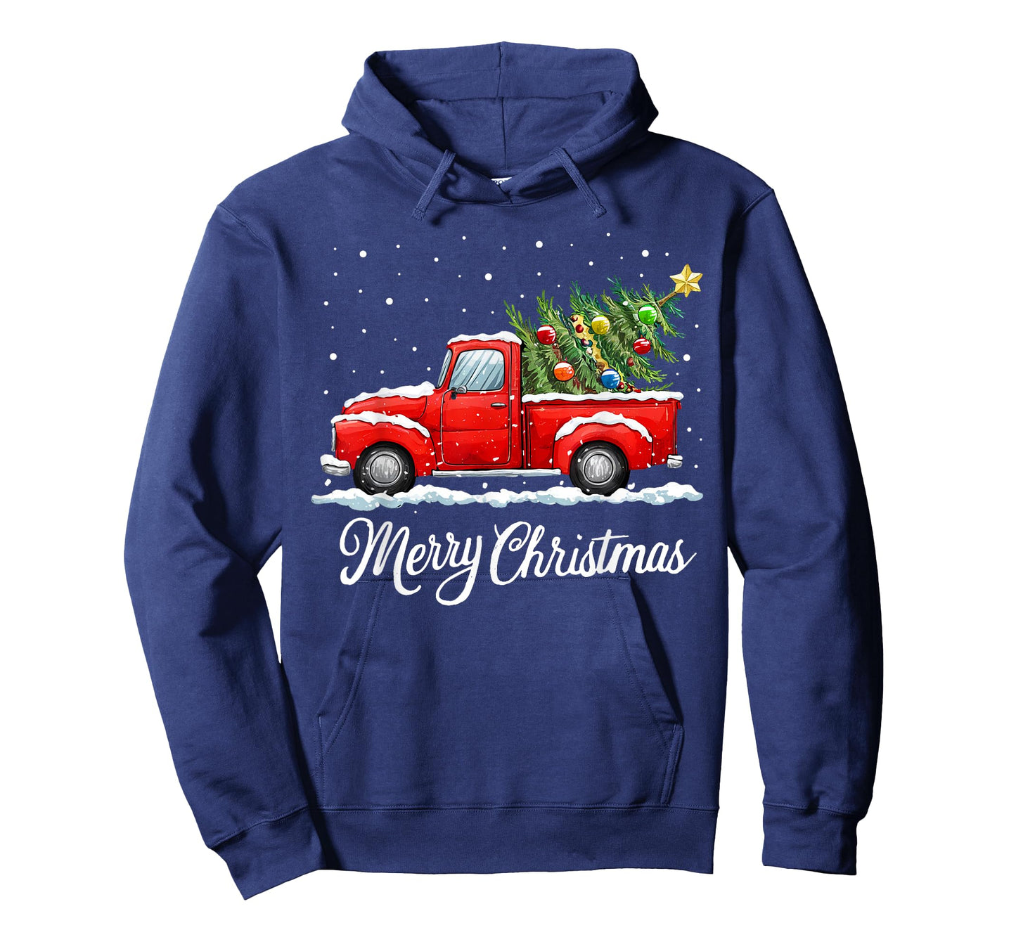 Vintage Merry Christmas Red Truck Old Fashioned Christmas T-Shirt