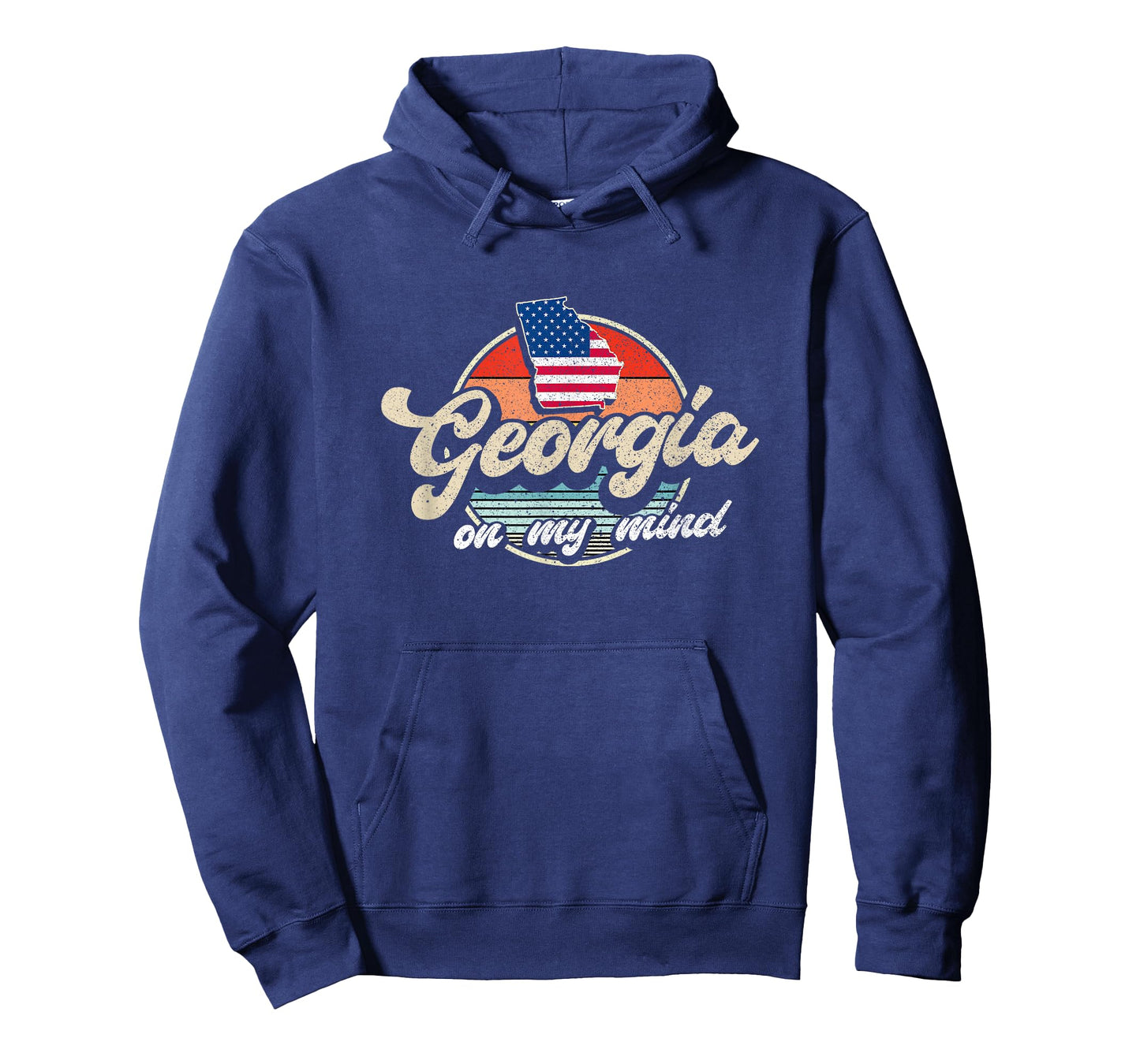 Georgia On My Mind The Peach State Retro USA Proud Georgian T-Shirt