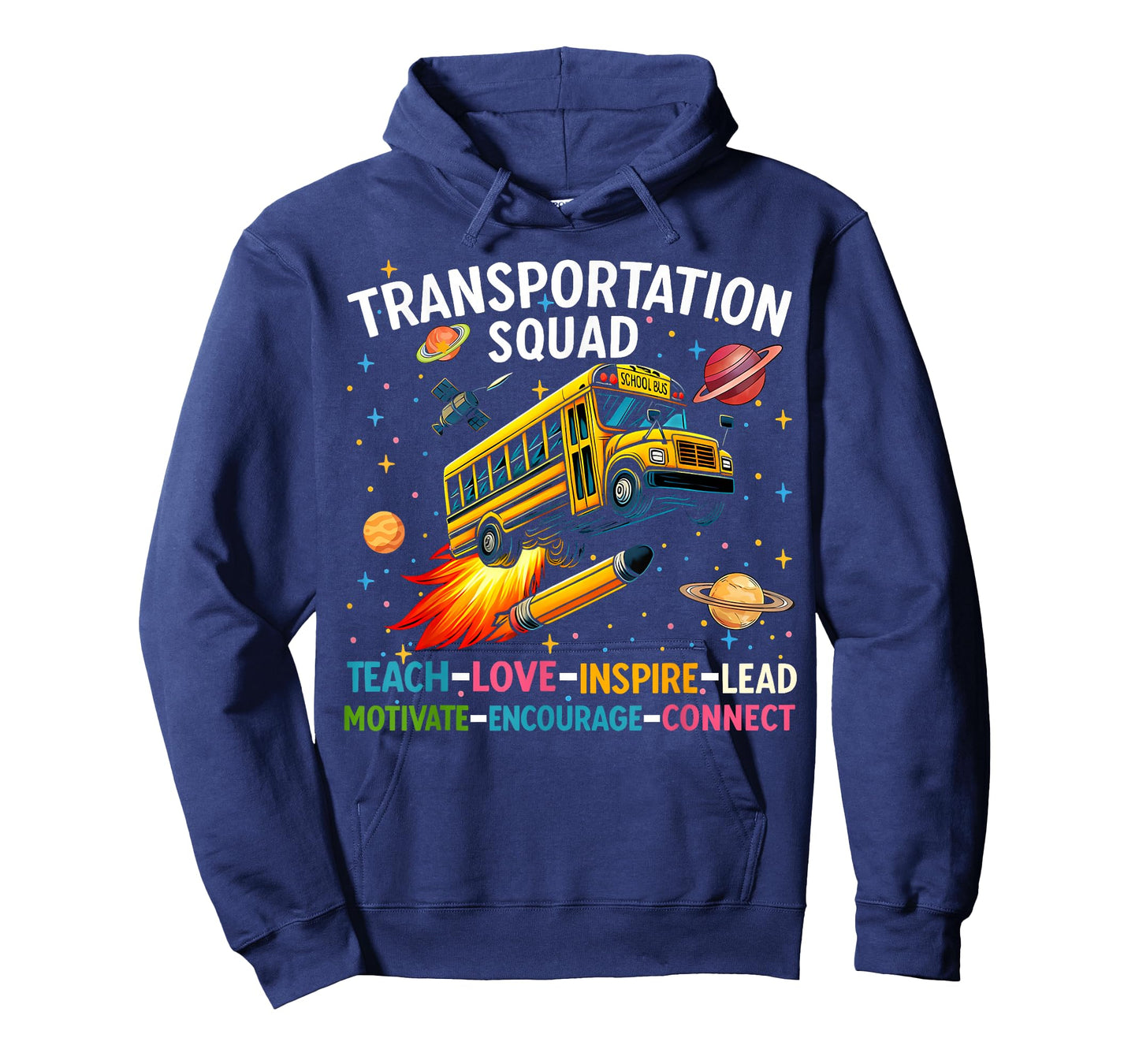 Transportation Squad Funny School Bus Back To School Retro T-Shirt