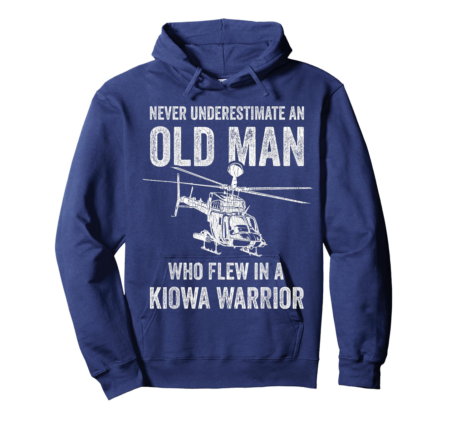 Old Man Who Flew In A Kiowa Warrior OH-58D Kiowa Helicopter T-Shirt