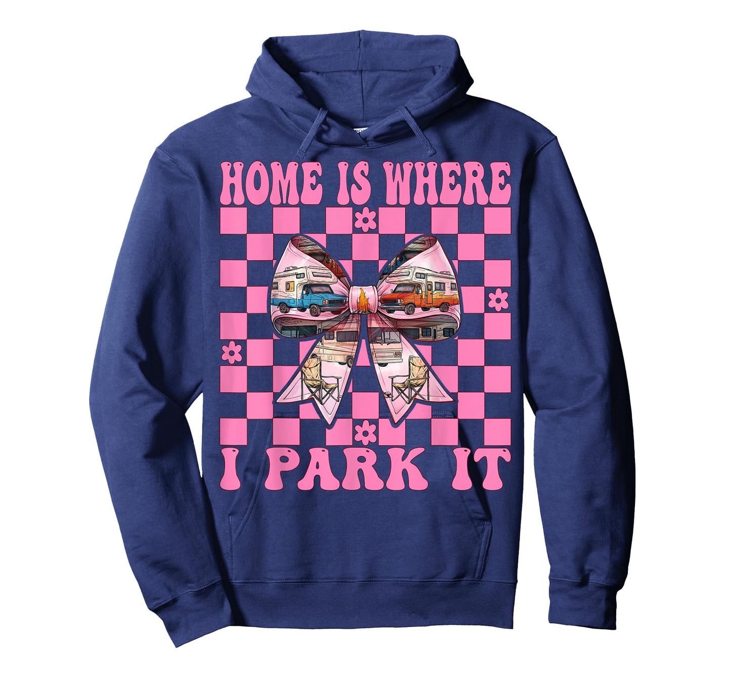 RV Camping Camper Motorhome Girl Mom Home is Where I Park It T-Shirt