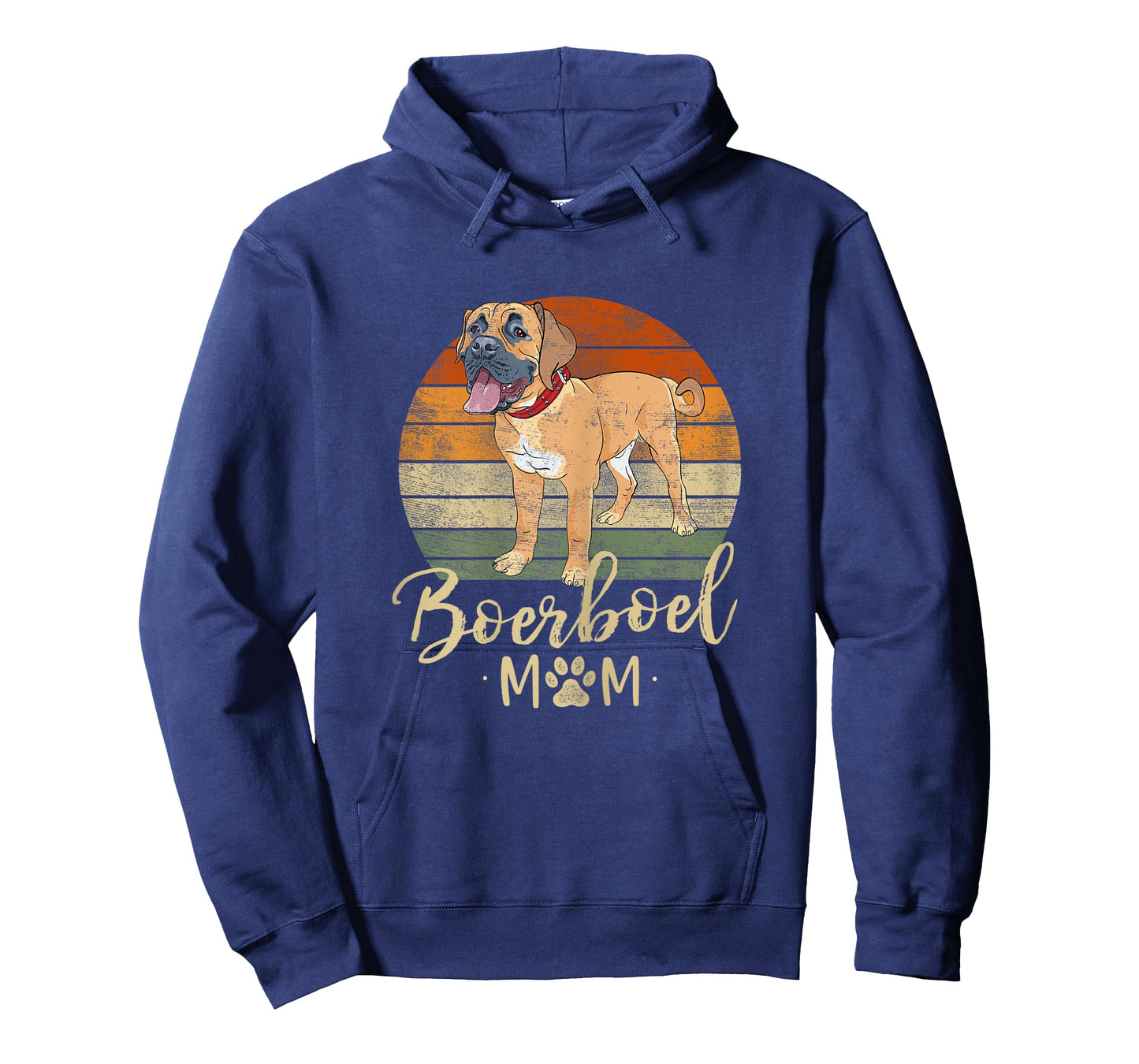 Boerboel Mom Retro Sunset Boerboel Lover Gifts Dog Mama T-Shirt for Women