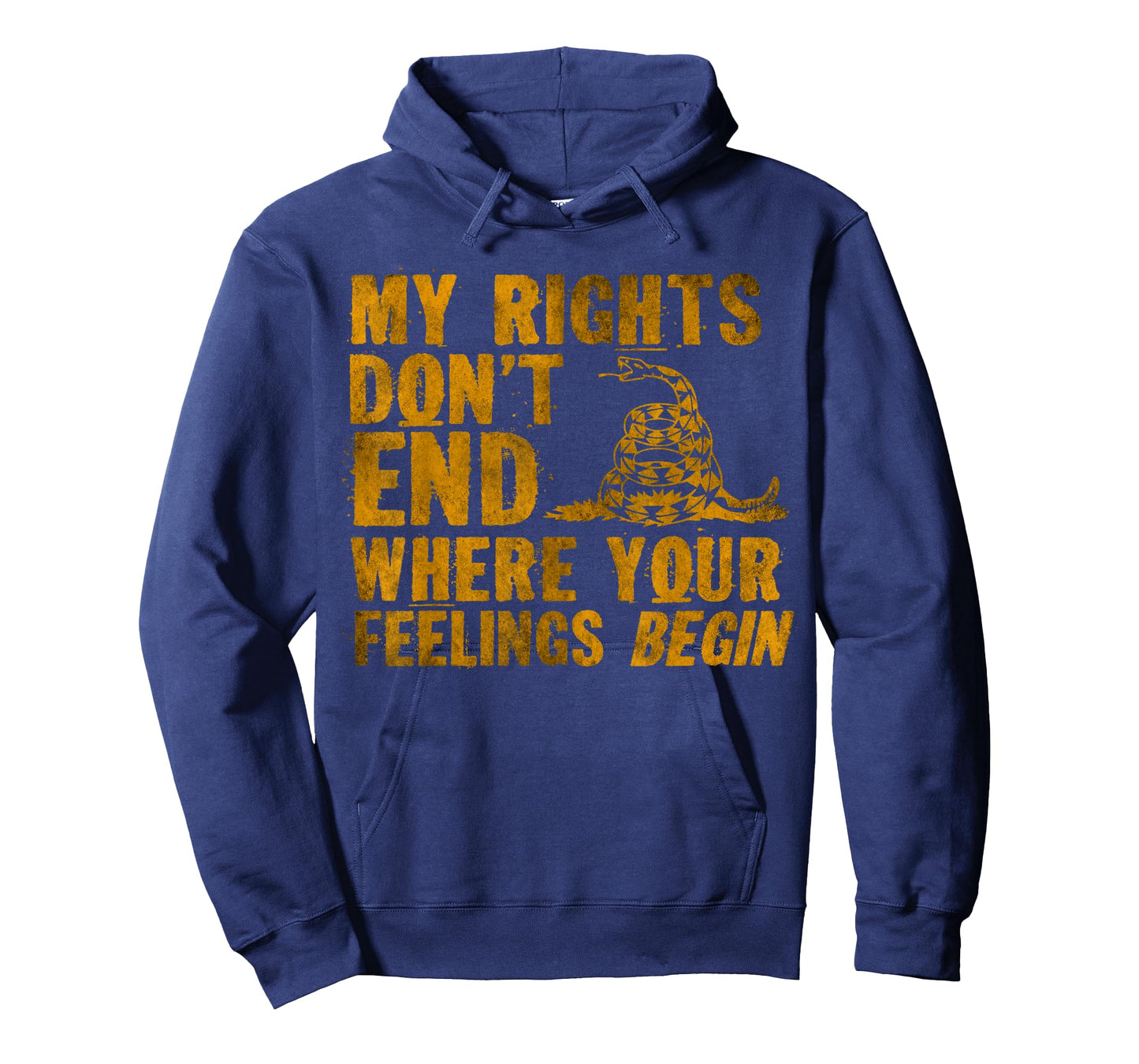 My Rights Don't End Where Your Feelings Begin Snake Quote T-Shirt