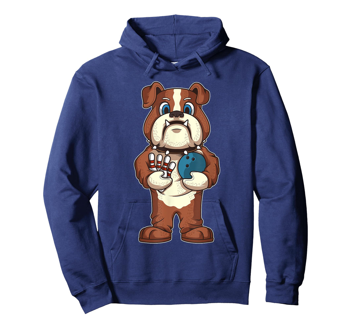 Bowling Bulldog Mascot Dog Lover Bowler Gift T-Shirt