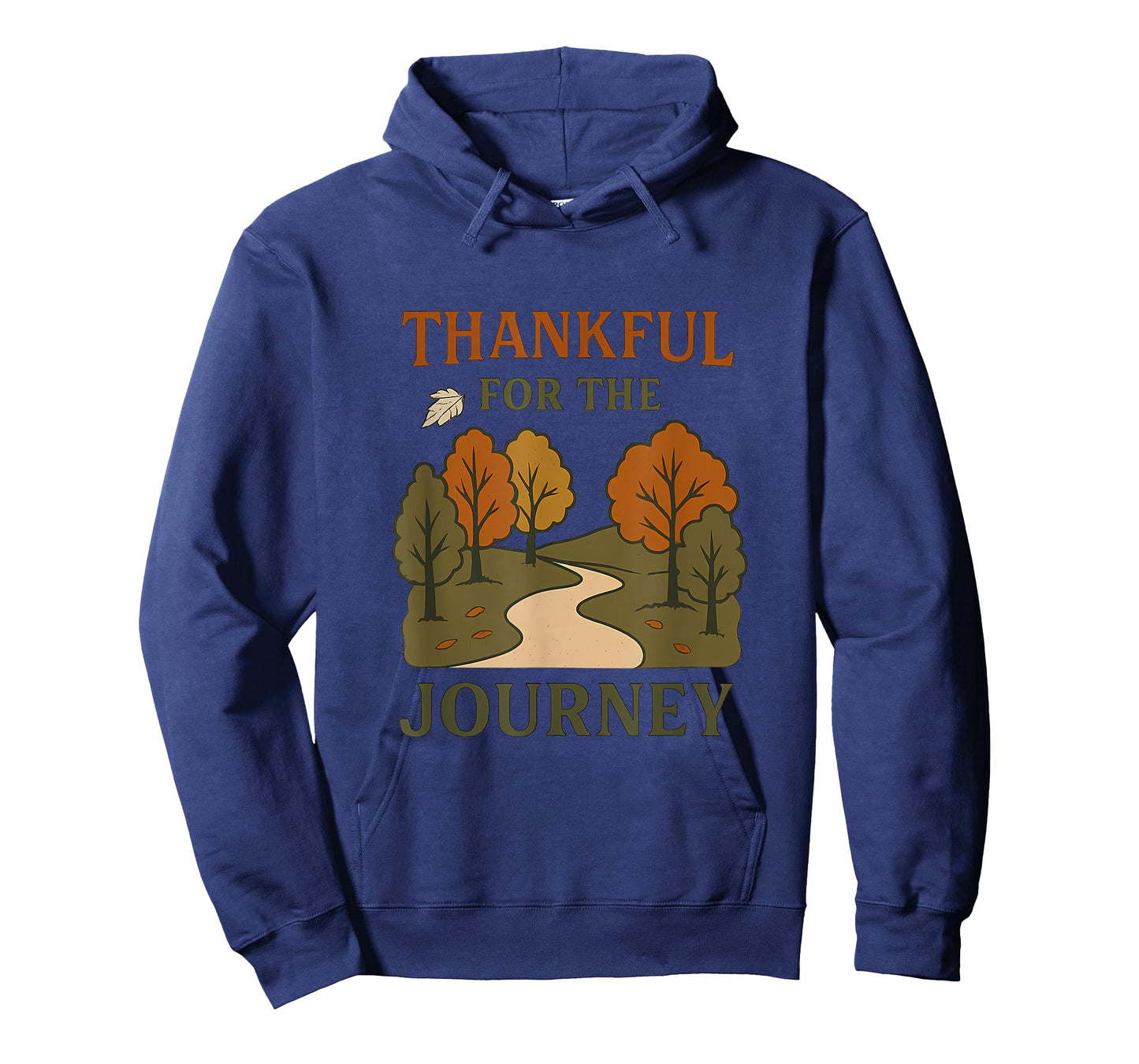 Thankful for The Journey Fall Road Vintage Harvest Design T-Shirt