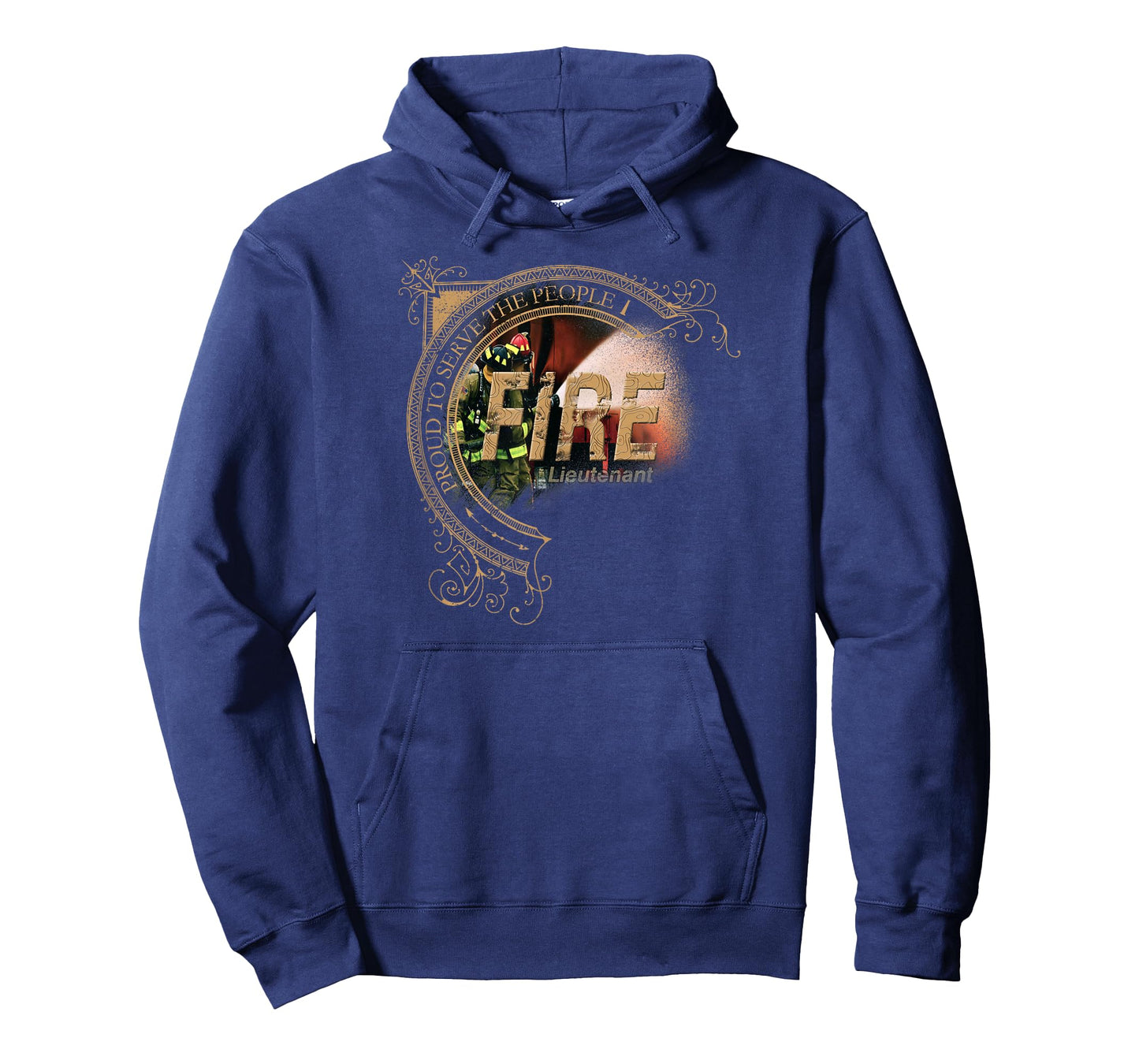 Firefighter Lieutenant TShirt Fire Proud to Serve the People