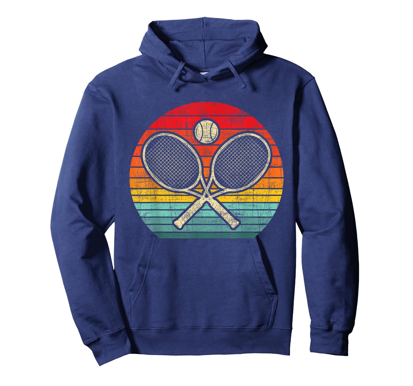 Retro Vintage Crossed Tennis Racket - Sports Lover T-Shirt