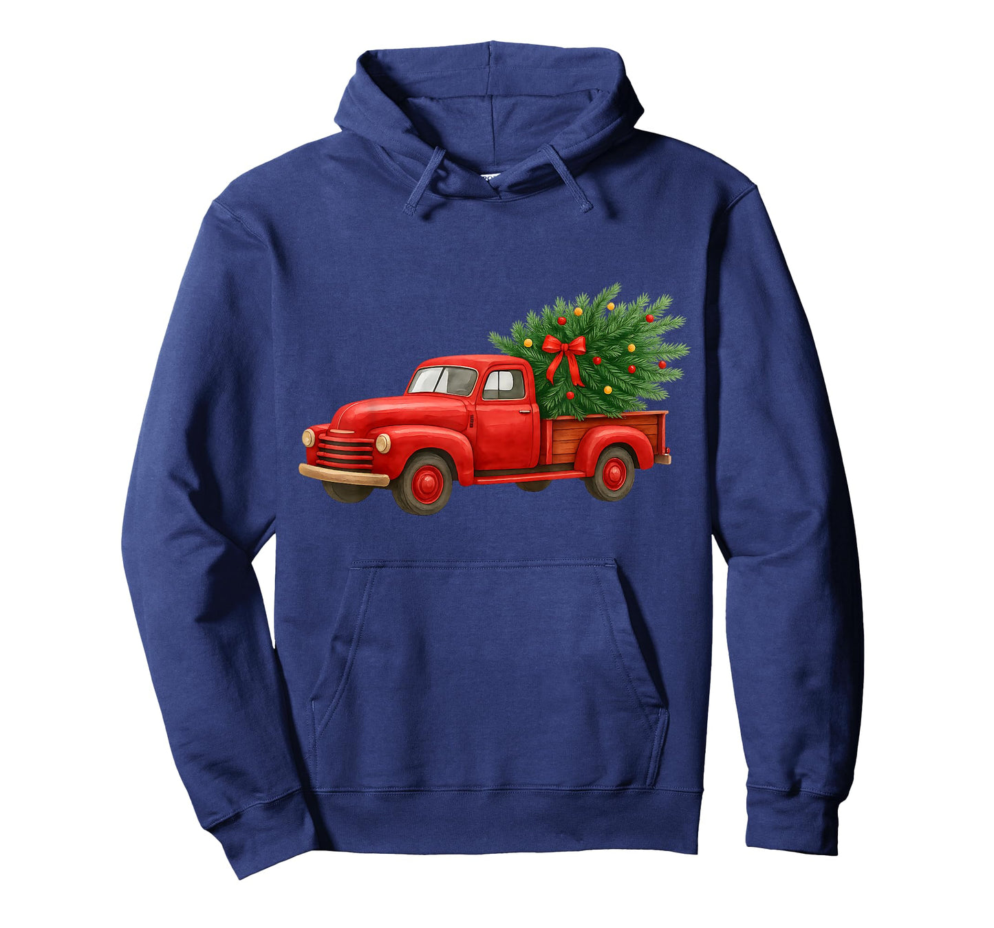 Vintage Red Truck Christmas Tree Winter Season T-Shirt
