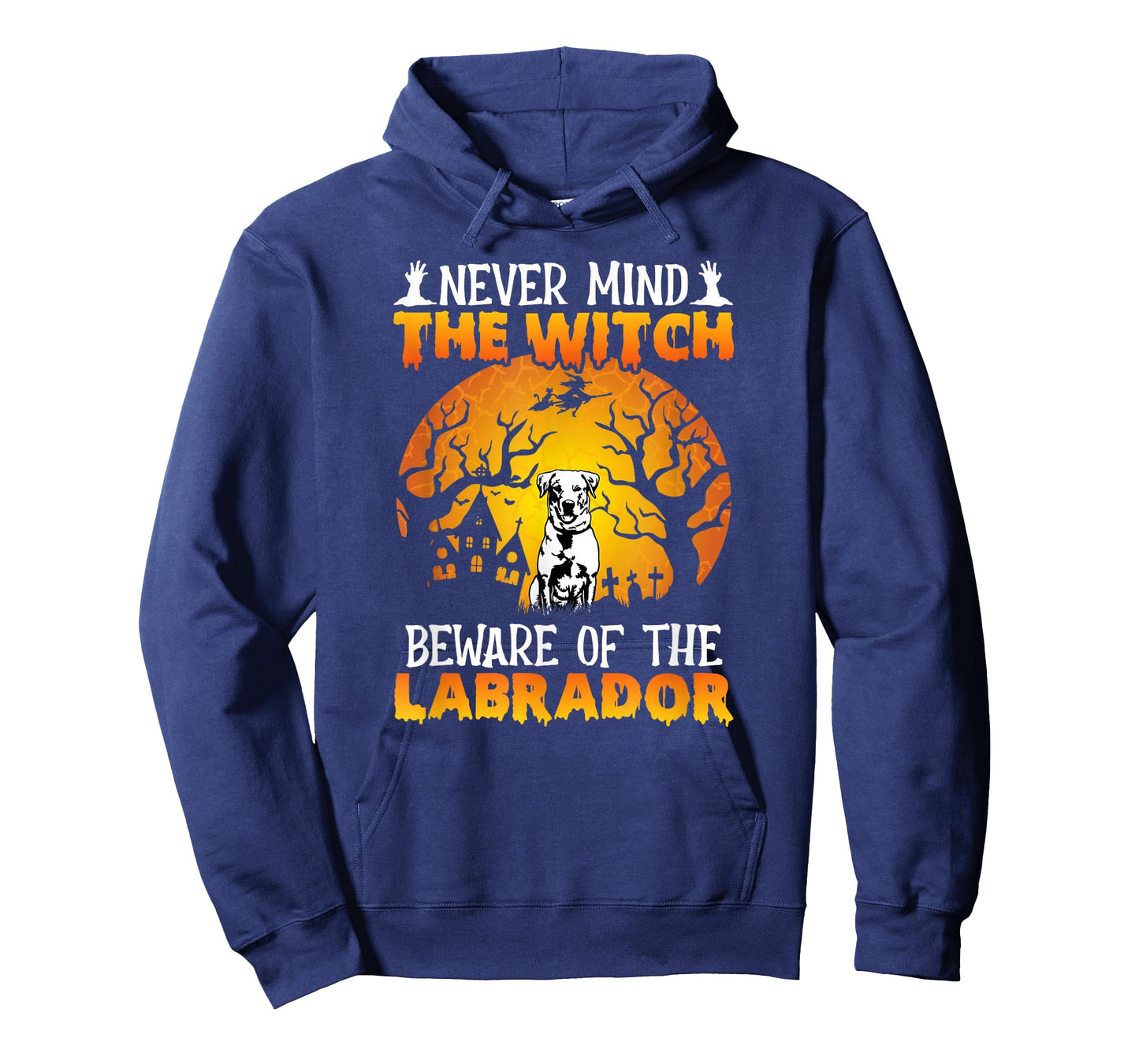 Happy Halloween Vibes Decor Beware of The Labrador T-Shirt