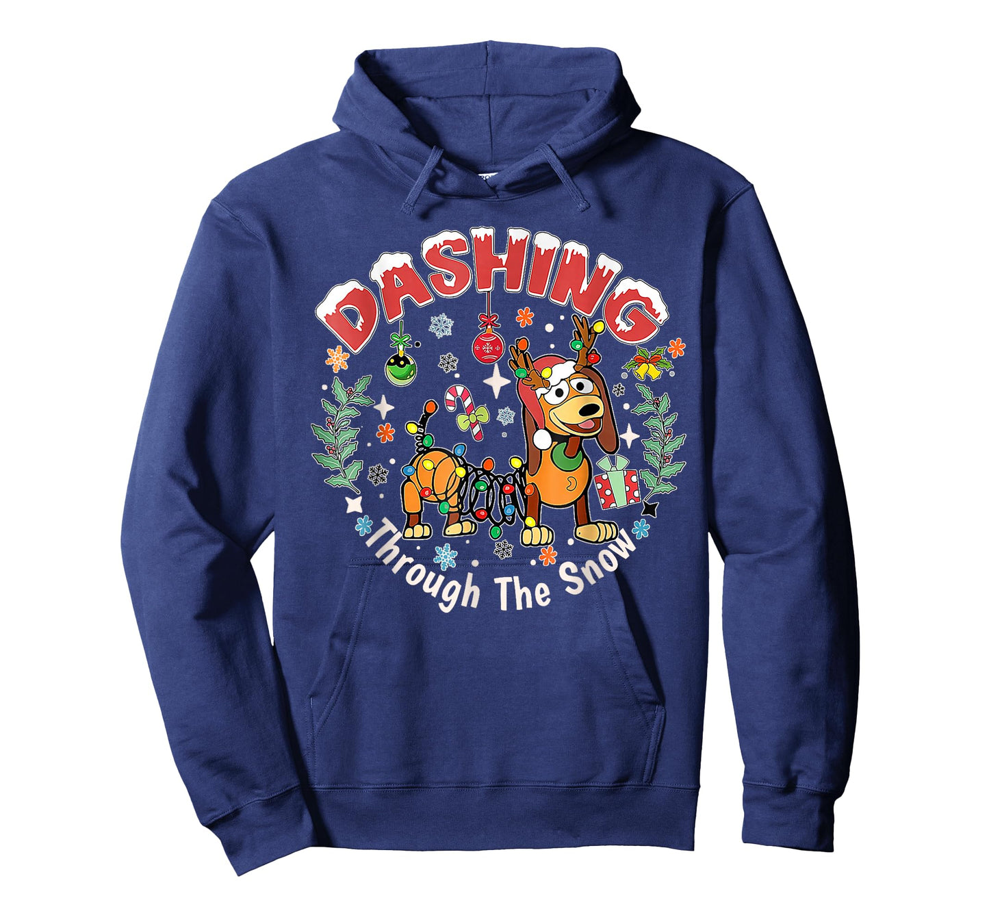 Dashing Through The Snow, Dog Christmas, Funny Christmas T-Shirt