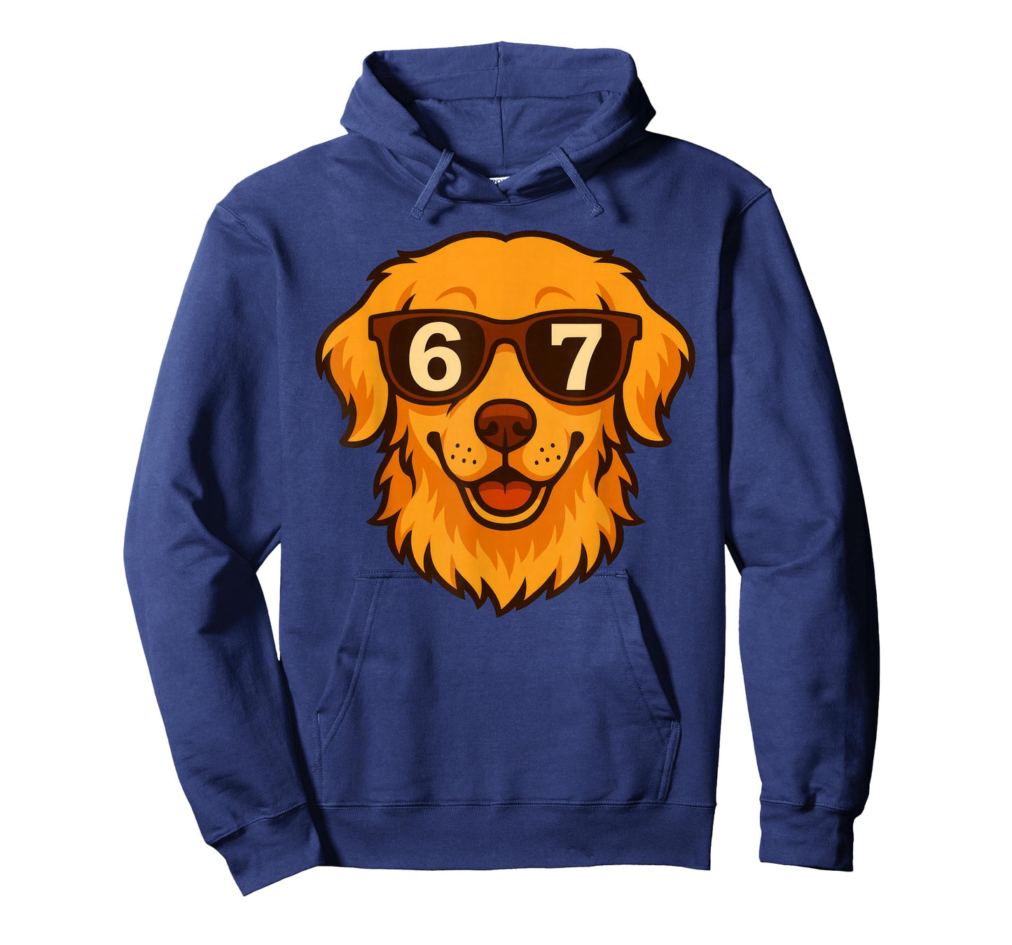 Funny Golden Retriever Dog Sunglasses 67 Six Seven Meme T-Shirt