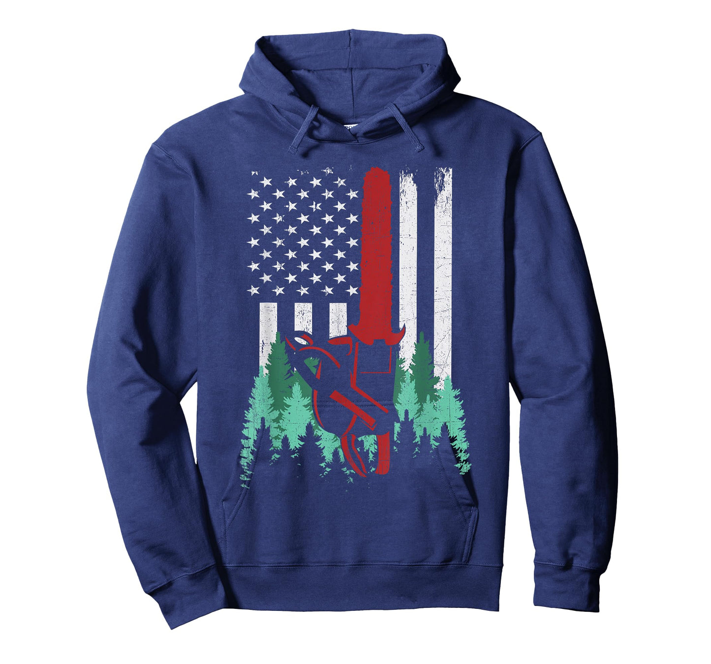 Funny Thin Red Line Logger Arborist Lumberjack American Flag Women Men T-Shirt