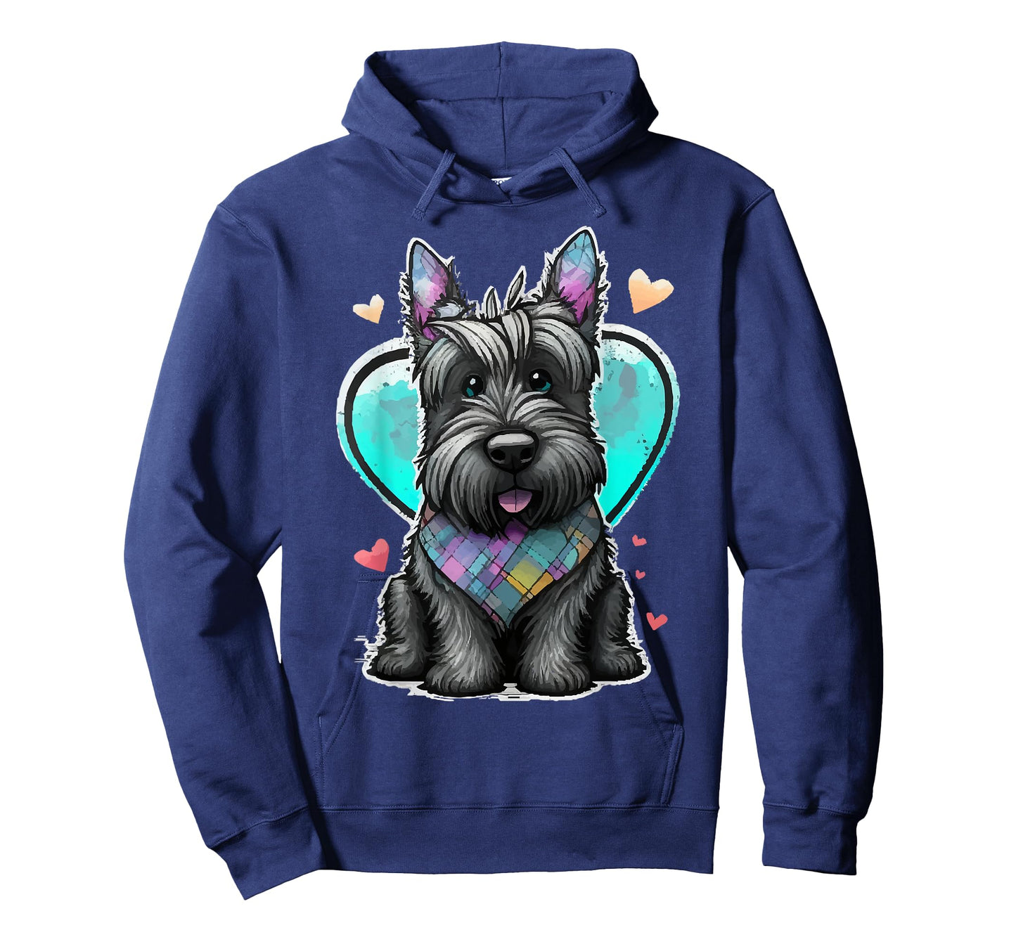 I Love My Scottish Terrier Scottie Dog Valentines Heart Art T-Shirt