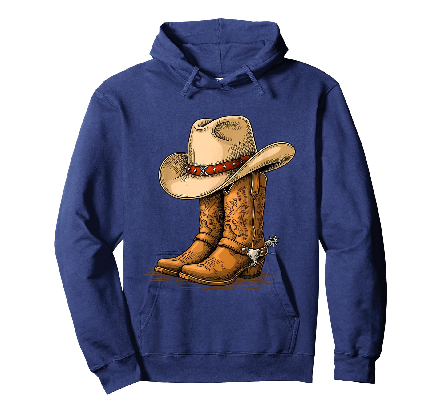 Cowboy Hat & Boots - Country Western Cowpoke Rancher T-Shirt
