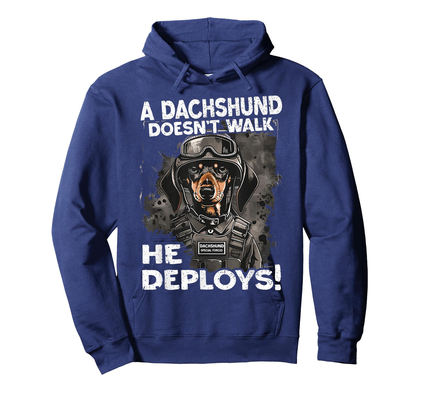 A Dachshund Doesn’t Walk He Deploys | Wiener Dog T-Shirt