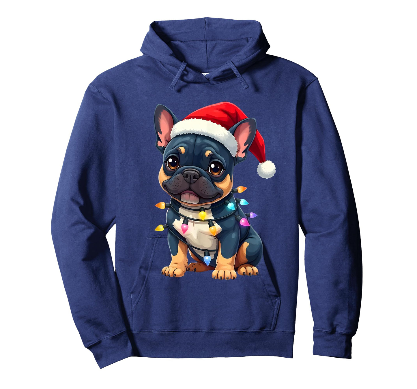 Cute French Bulldog Christmas Santa Pet Dog Lover T-Shirt