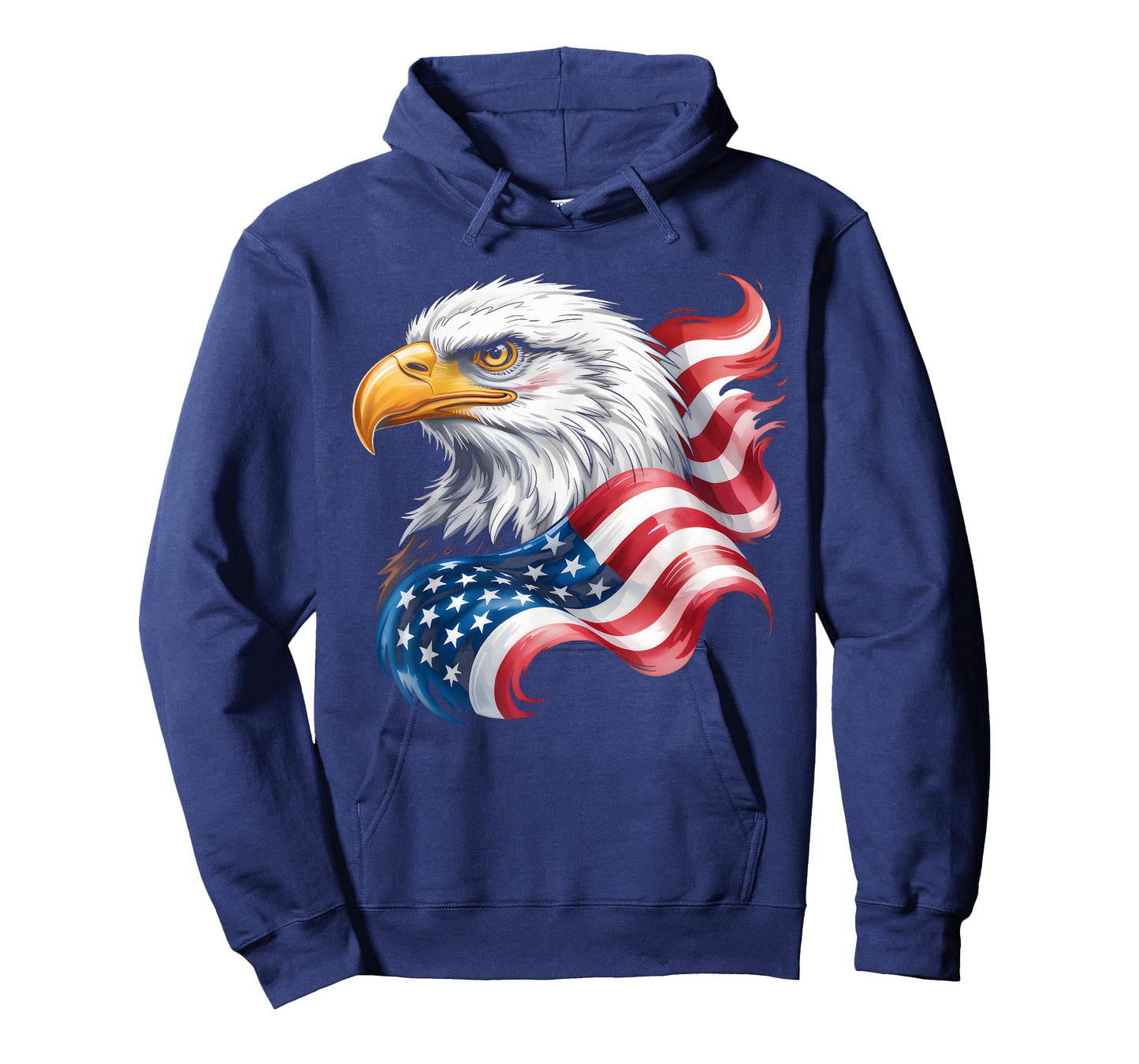 4th of July USA Flag Bald Eagle Patriotic Pride Men Boys T-Shirt