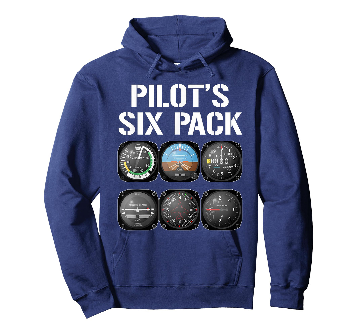 Pilot's Six Pack Funny Pilot Aviation Flying T-Shirt
