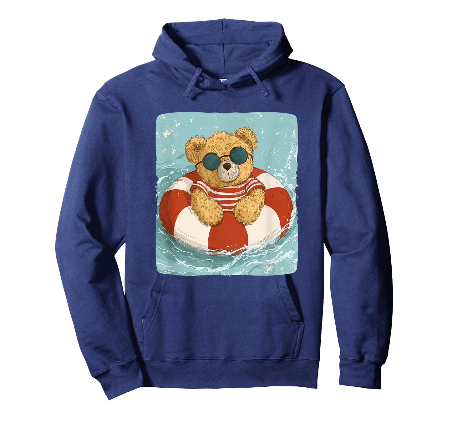 Handsome Teddy Bear in Pool Ring with Sunglasses Costume T-Shirt