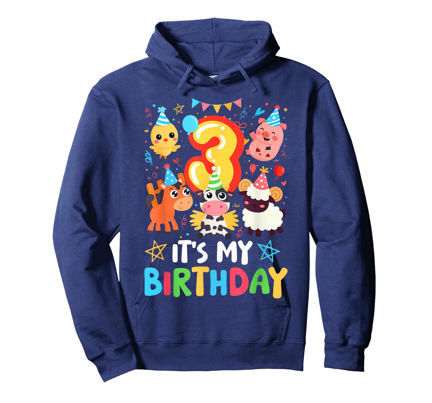 3rd Birthday It's My Birthday Farm Animal T-Shirt