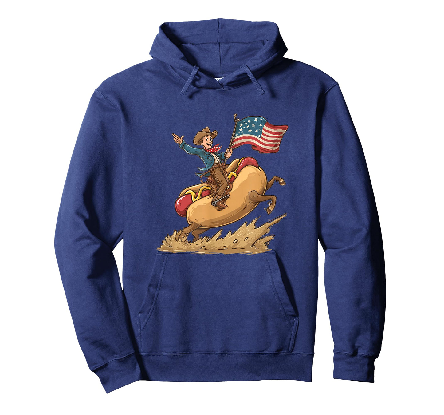 Crazy Rodeo Hotdog Look for Cowboy and Weenie Lovers T-Shirt