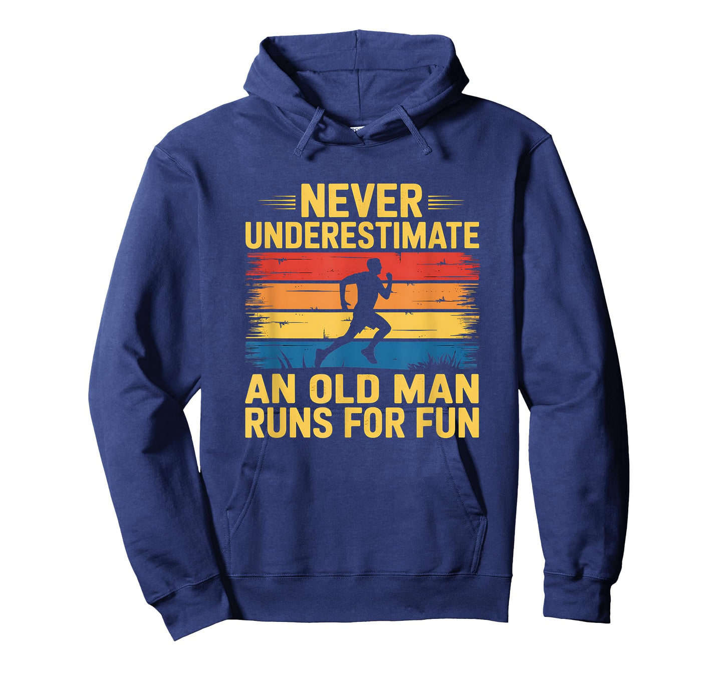 Never Underestimate An Old Man Who Runs For Fun Vintage T-Shirt
