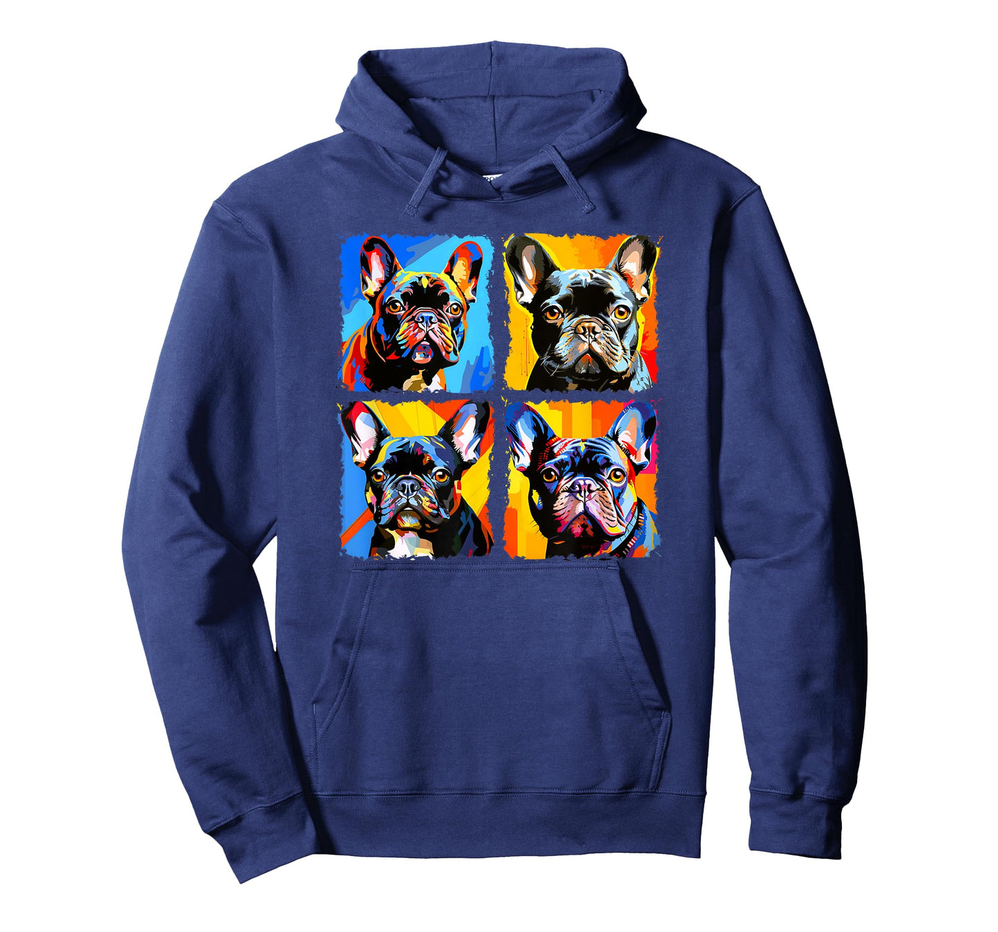 French Bulldog Frenchie Pop Art Colorful Drawing Painting T-Shirt